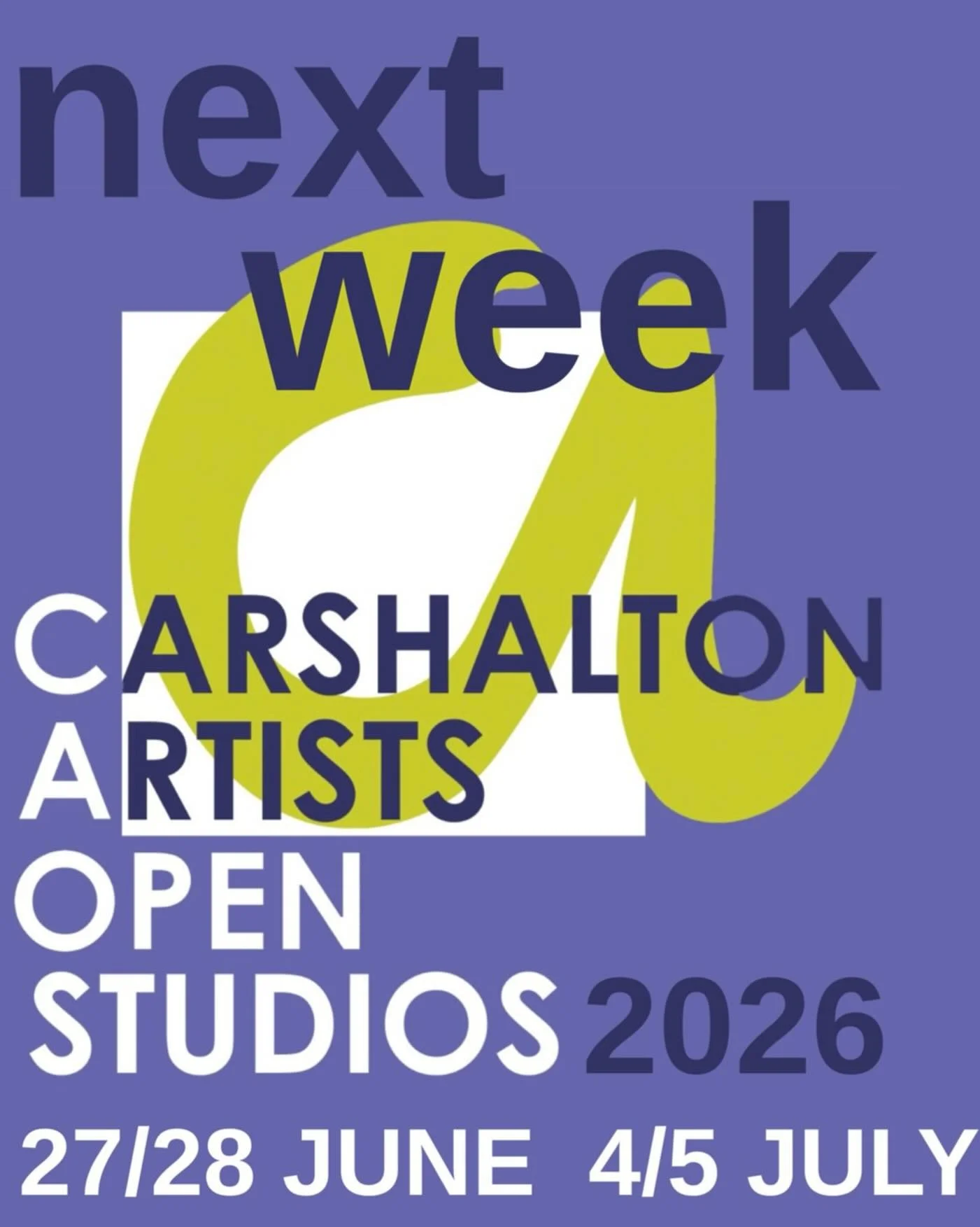 Nearly time! Come and see me at location 22 with @rebeccatuckerpaintings @stathis_dimitriadis @franciskenney.studio and @beetletotti 😊 #CAOSArt26 #Carshalton