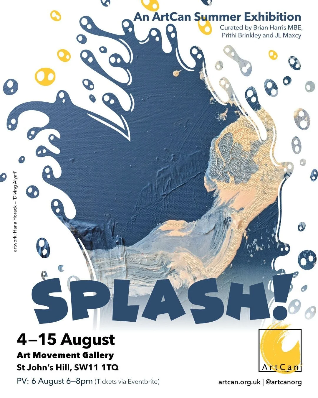 More good news - my piece &ldquo;The Pool&rdquo; has been selected for #ArtCanSplash @artcanorg opening on 4 August @artmovementlondon 
.
.
.
.
.
.
.
.
#contemporarytextiles #moderntextiles #textileartist #womenartists fibreart