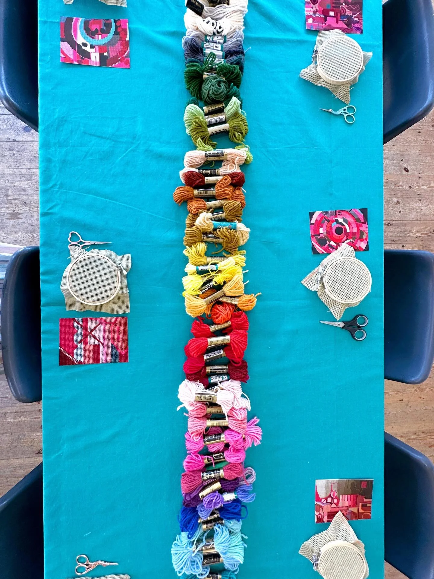 1 week to go! My next needlepoint tapestry workshop @sprout_arts_london is on Friday 18 September - book your tickets via the link in my profile. 
.
.
.
.
.
.

#textileart #creativeworkshop #artworkshop #tooting furzedown