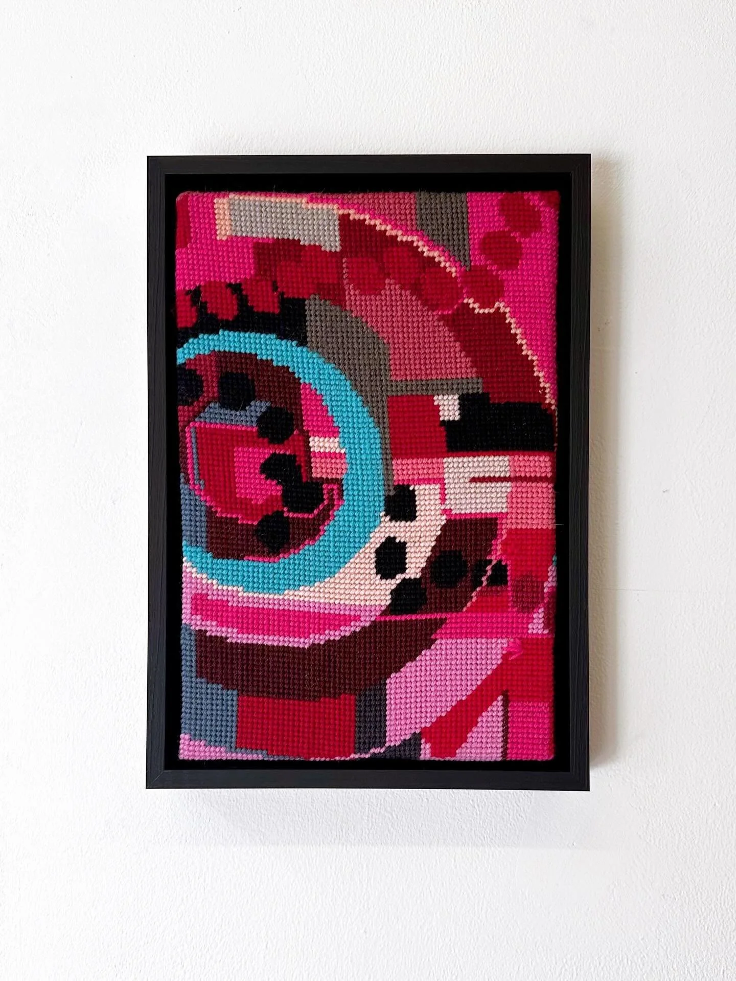 Opening tomorrow! The @artistsopenhouse exhibition @sprout_arts_london (now featuring a different tapestry!). I&rsquo;ll be invigilating from 11-2 on Friday if you fancy popping along to say hello 😊.
.
.
.
#buyart #artforsale #originalartforsale #af