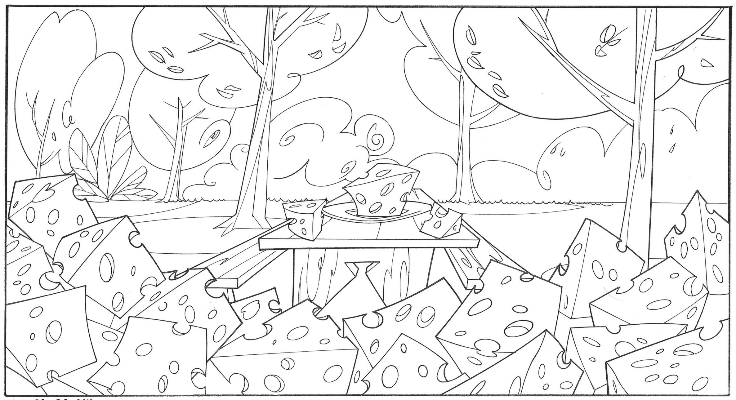  Exterior Park Picnic Table with Cheese OL 