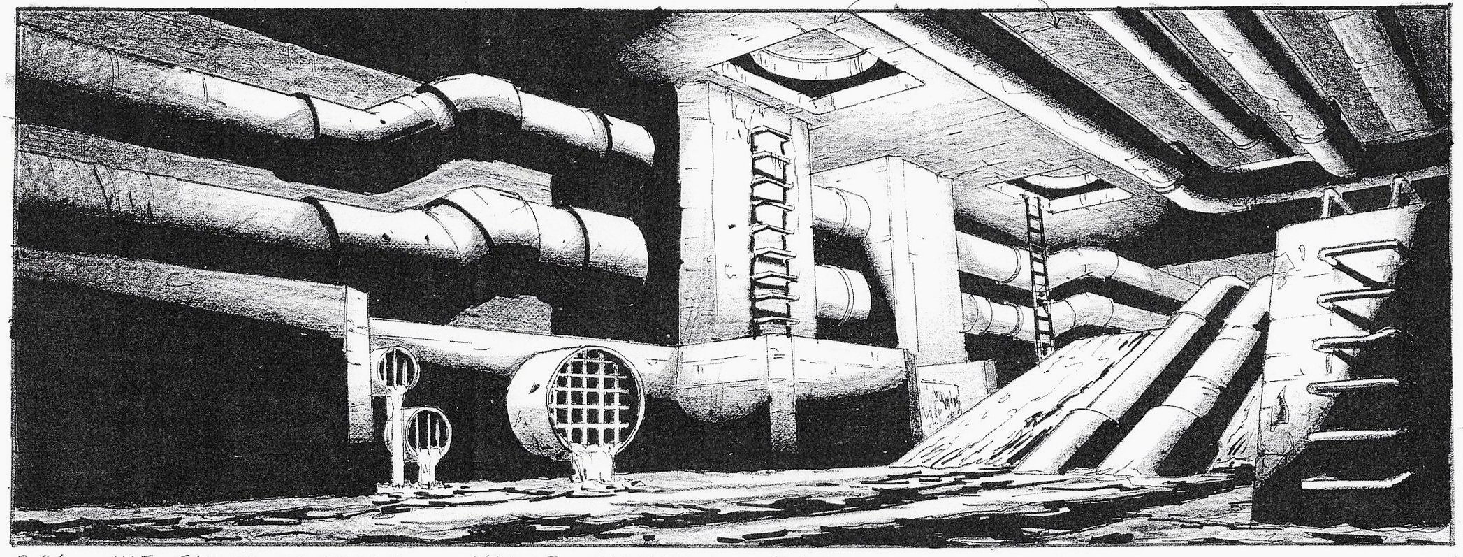  Interior Under City Sewer Tunnels: Tonal 