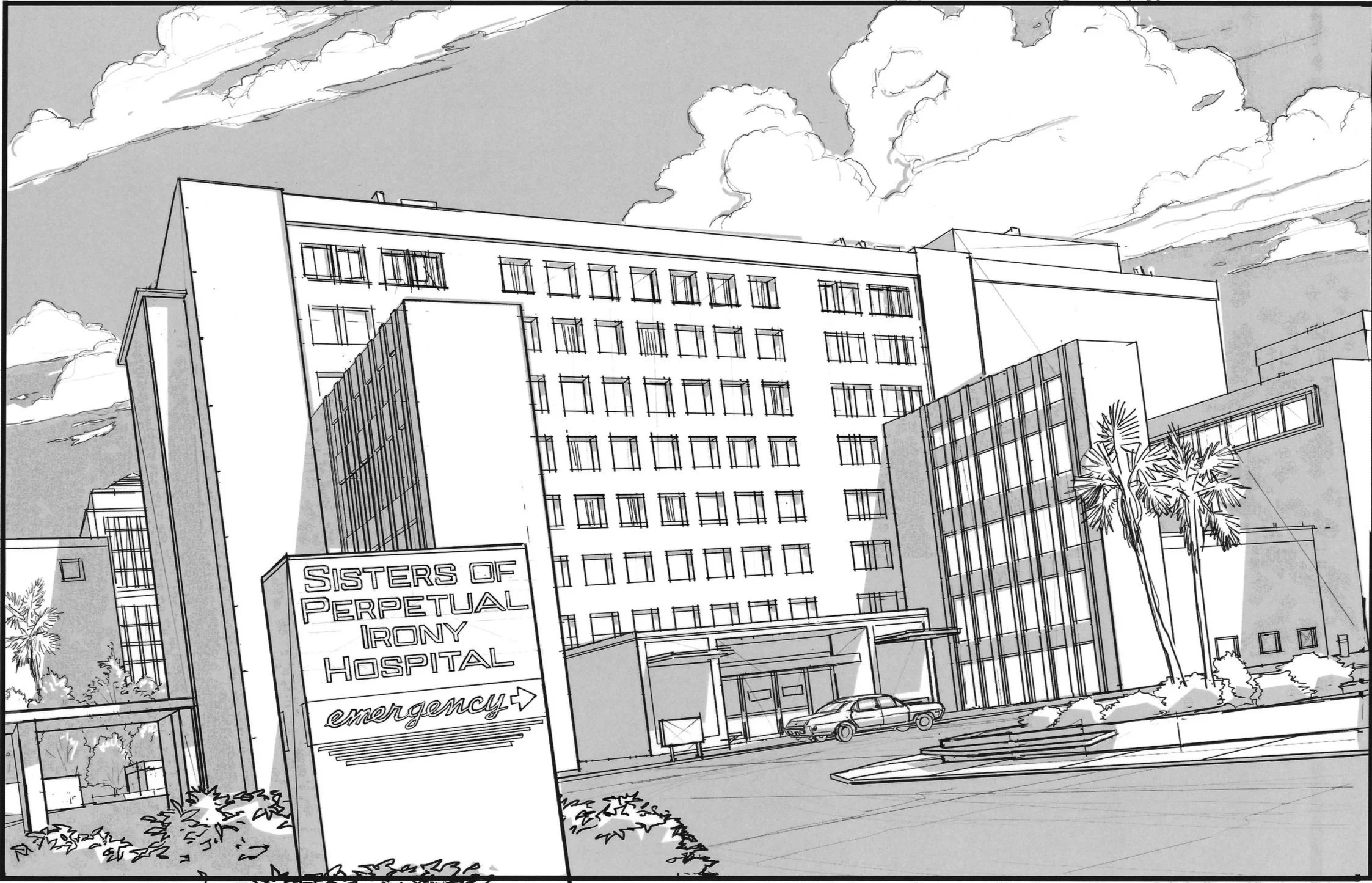  Exterior Gotham City Hospital 