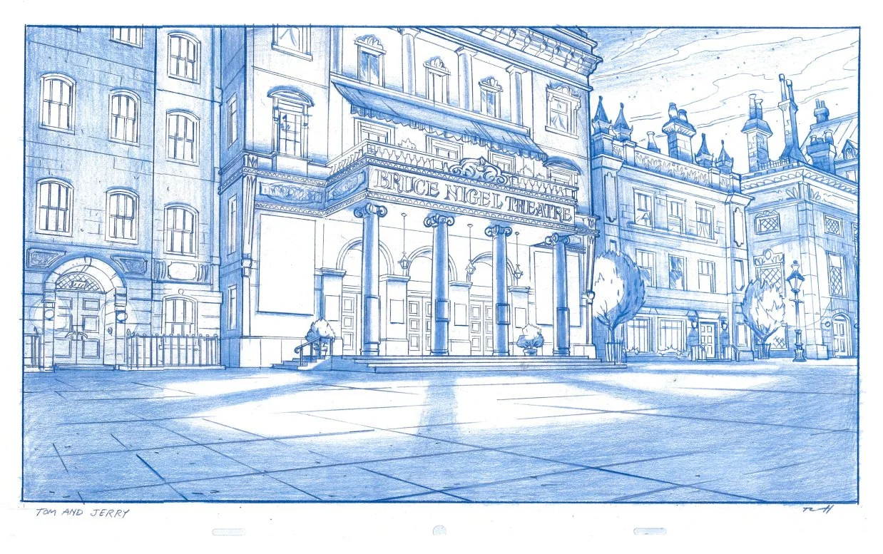  Tom &amp; Jerry Meet Sherlock Holmes, Theater, Night. Drawn in Classic MGM Style. 
