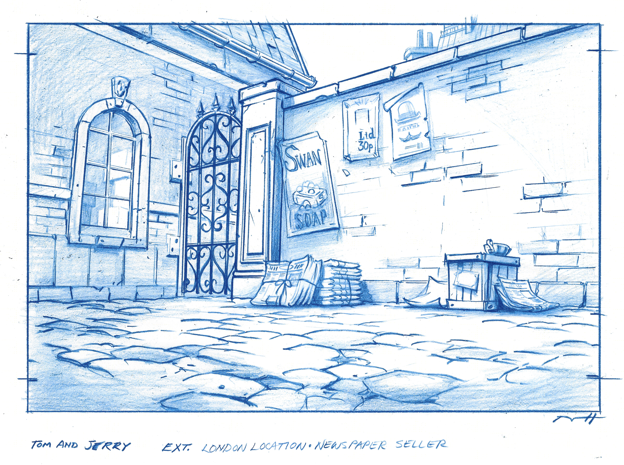  Tom &amp; Jerry Meet Sherlock Holmes, London Newspaper Seller 