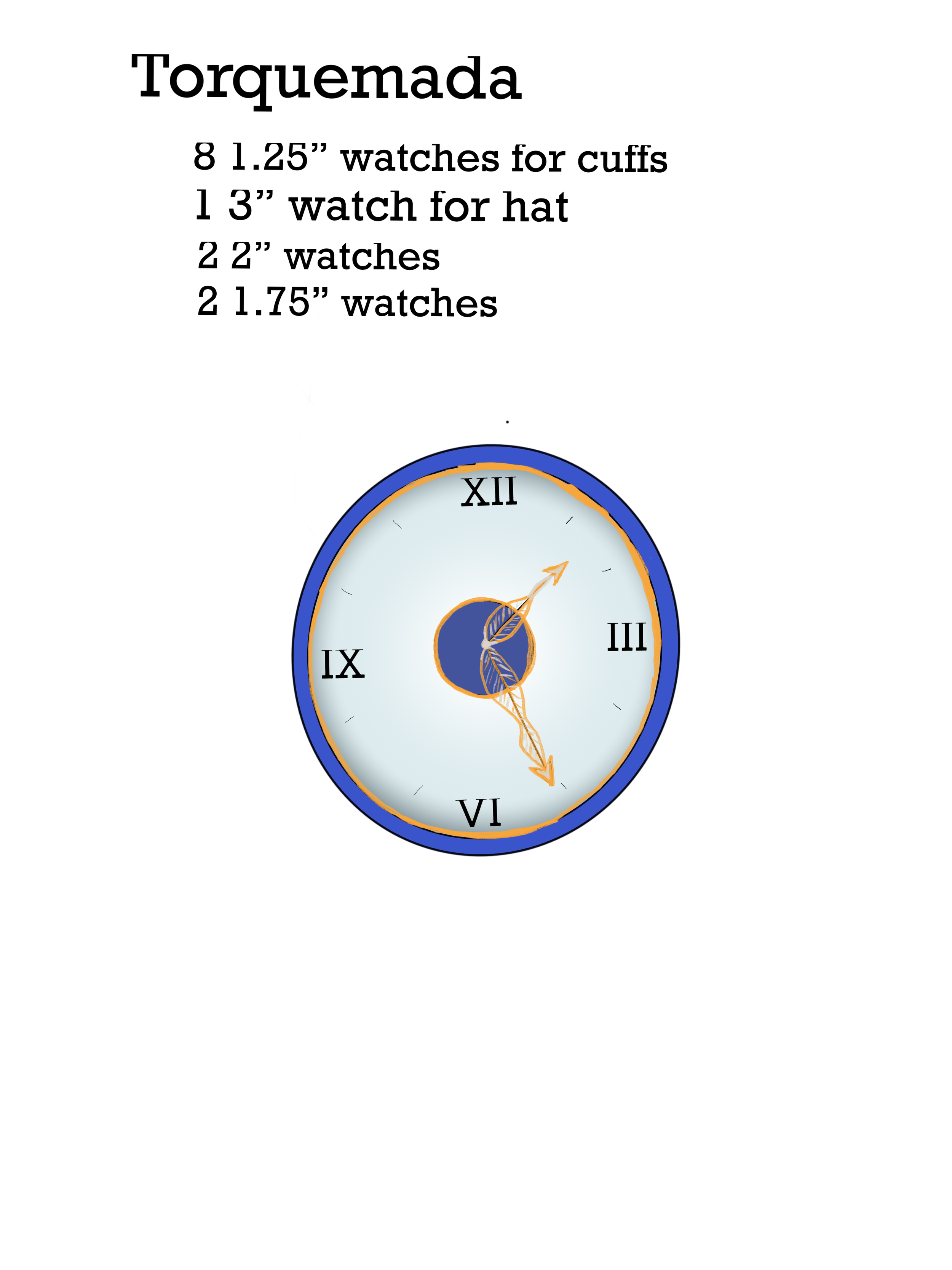 Design for Torquemada's buttons