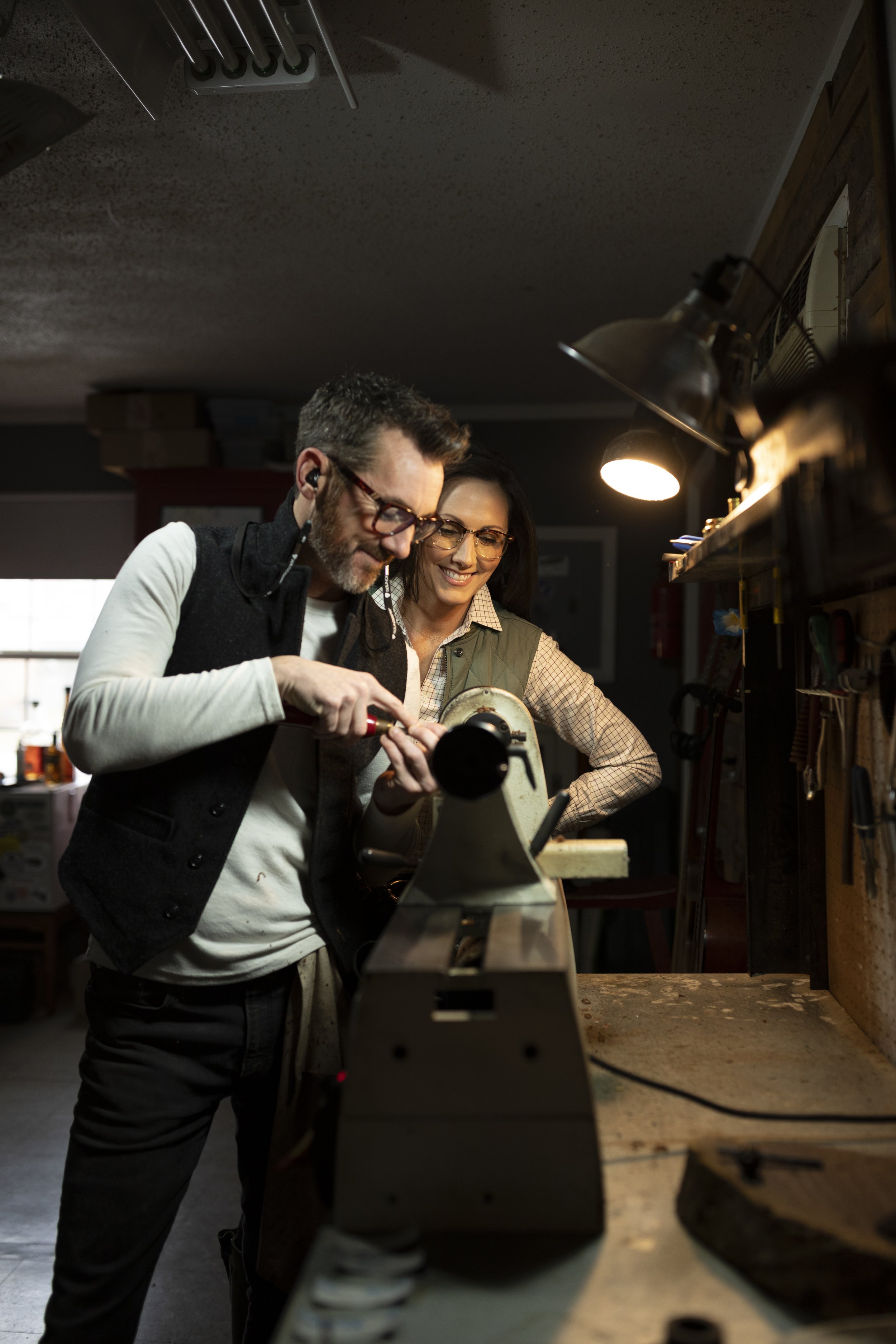 Brand photography of OtoPro Technologies' custom hearing aid manufacturing in Middle Tennessee by Erin Daniel Photography