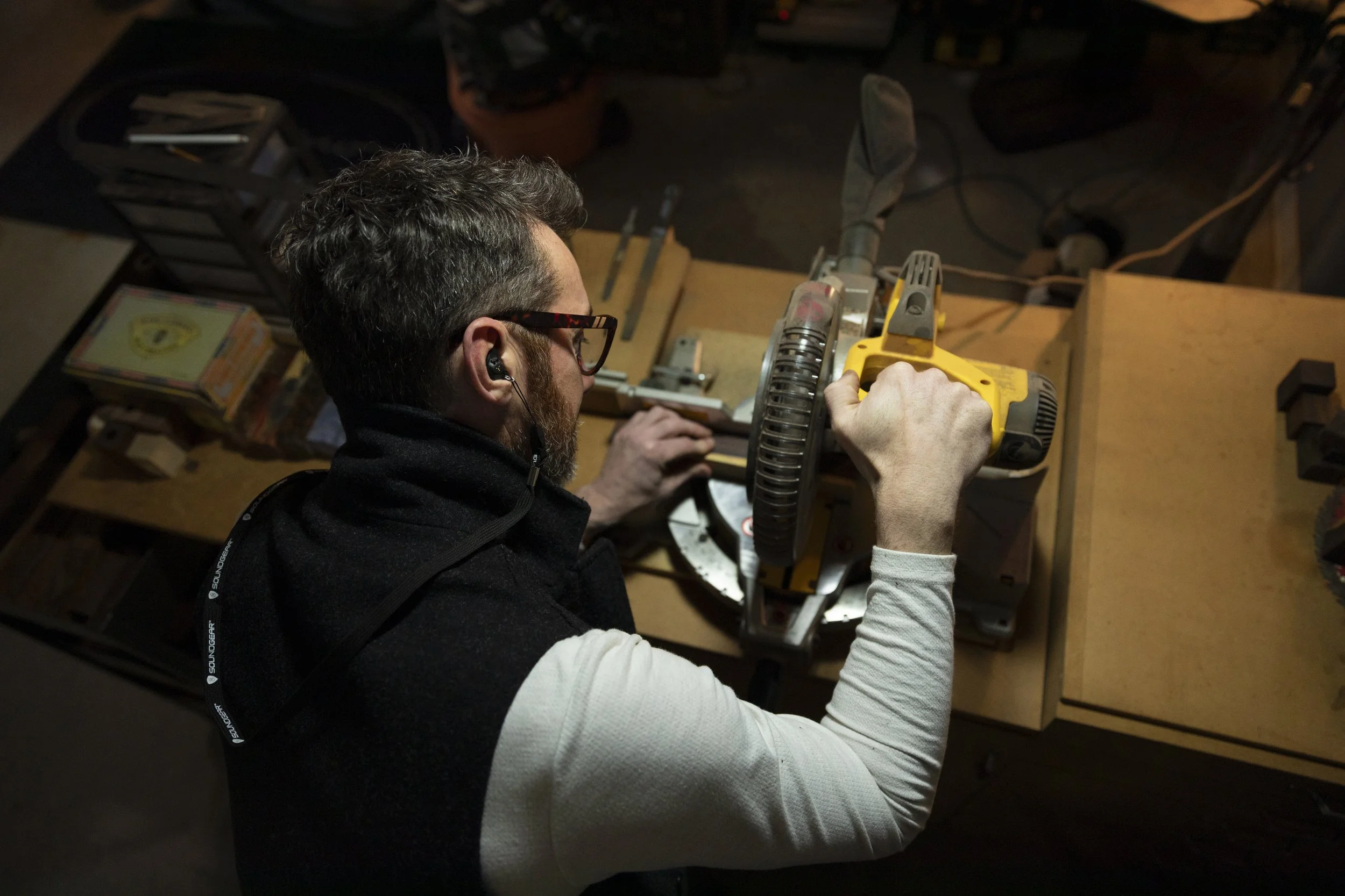 Brand photography of OtoPro Technologies' custom hearing aid manufacturing in Middle Tennessee by Erin Daniel Photography