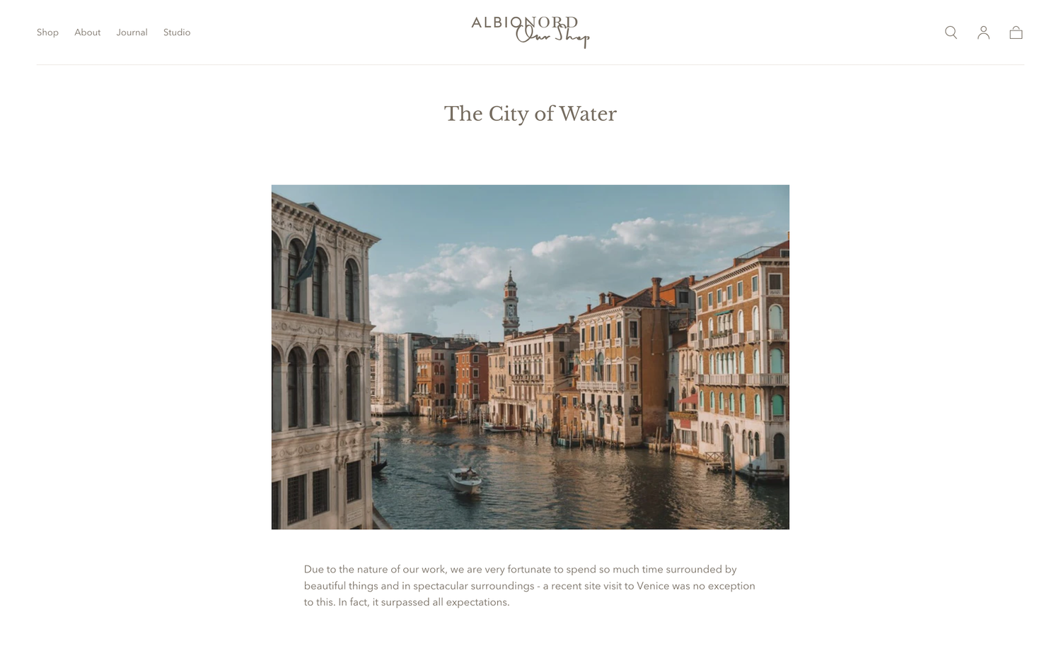 Albion Nord e-commerce website design