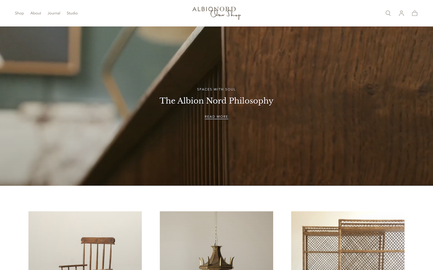 Albion Nord e-commerce website design