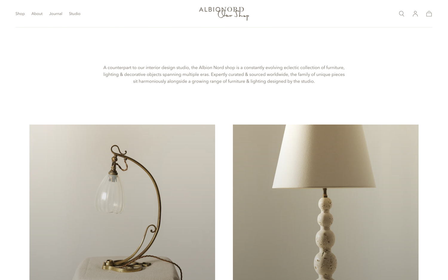 Albion Nord e-commerce website design