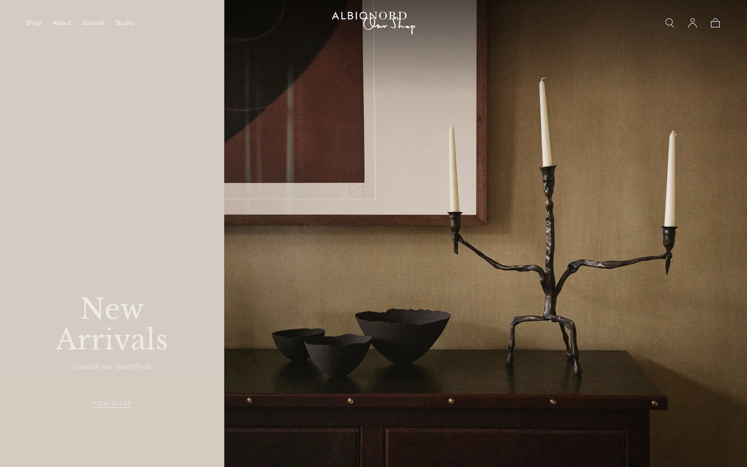 Albion Nord e-commerce website design