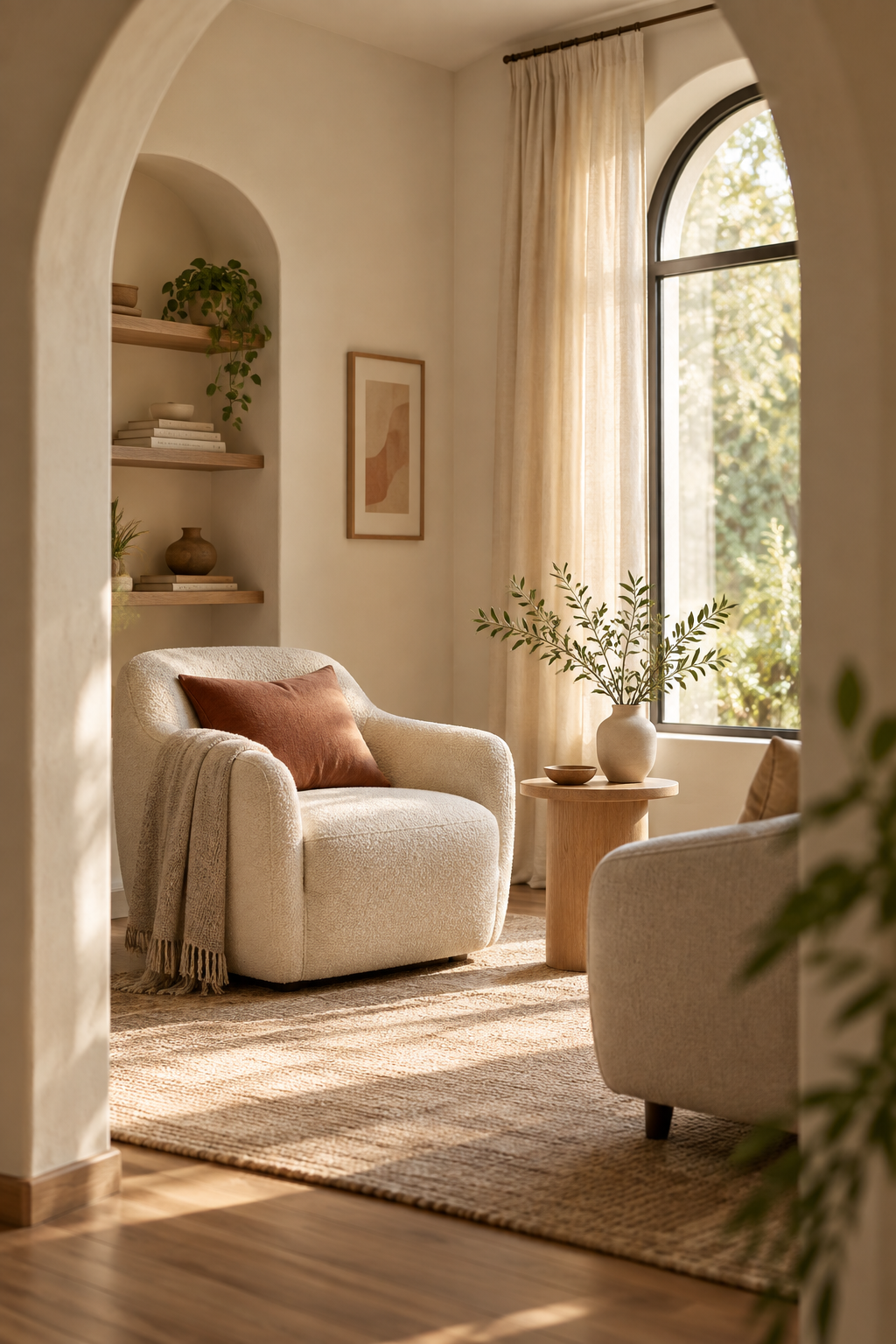 warm modern welcoming therapy room