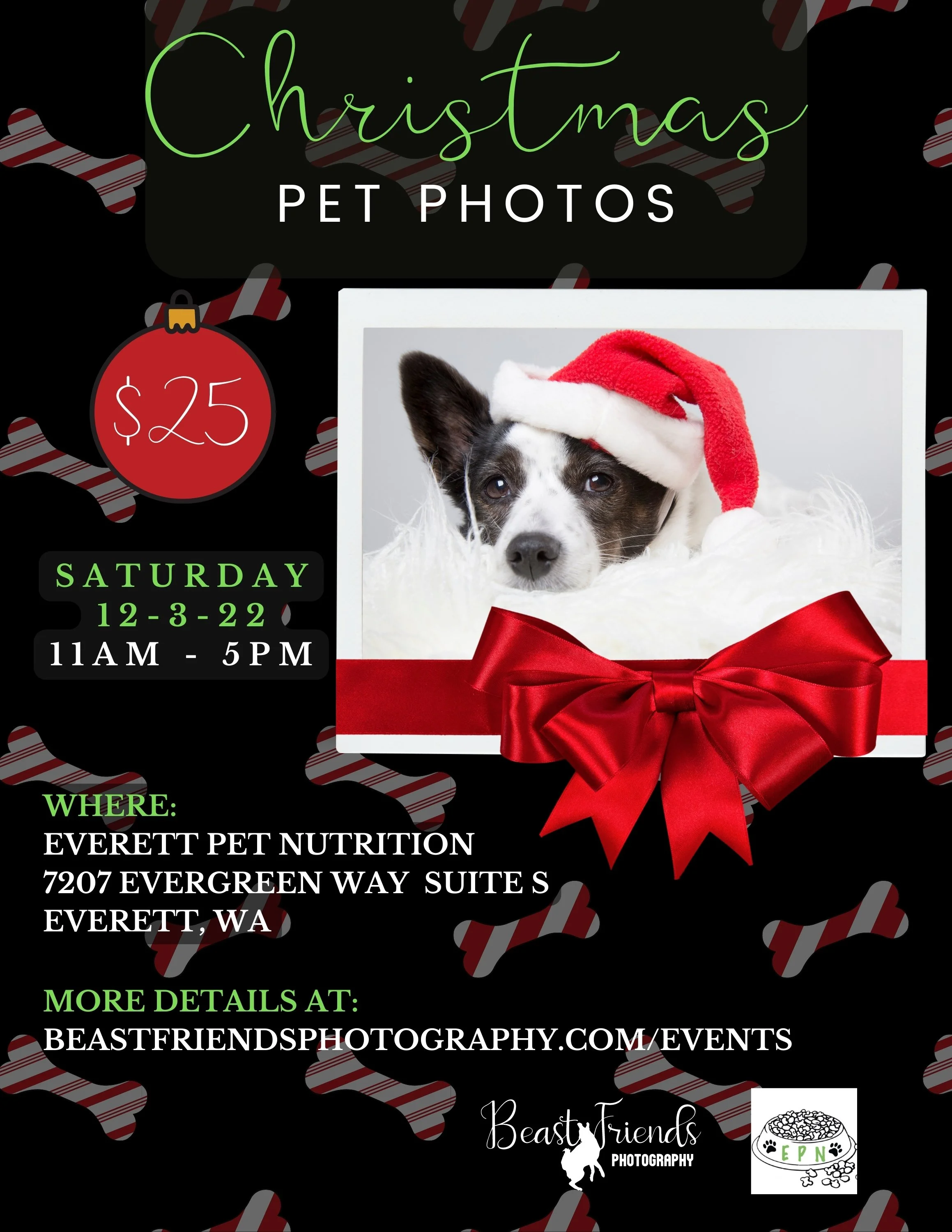 Evergreen Pet Nutrition Christmas Photos