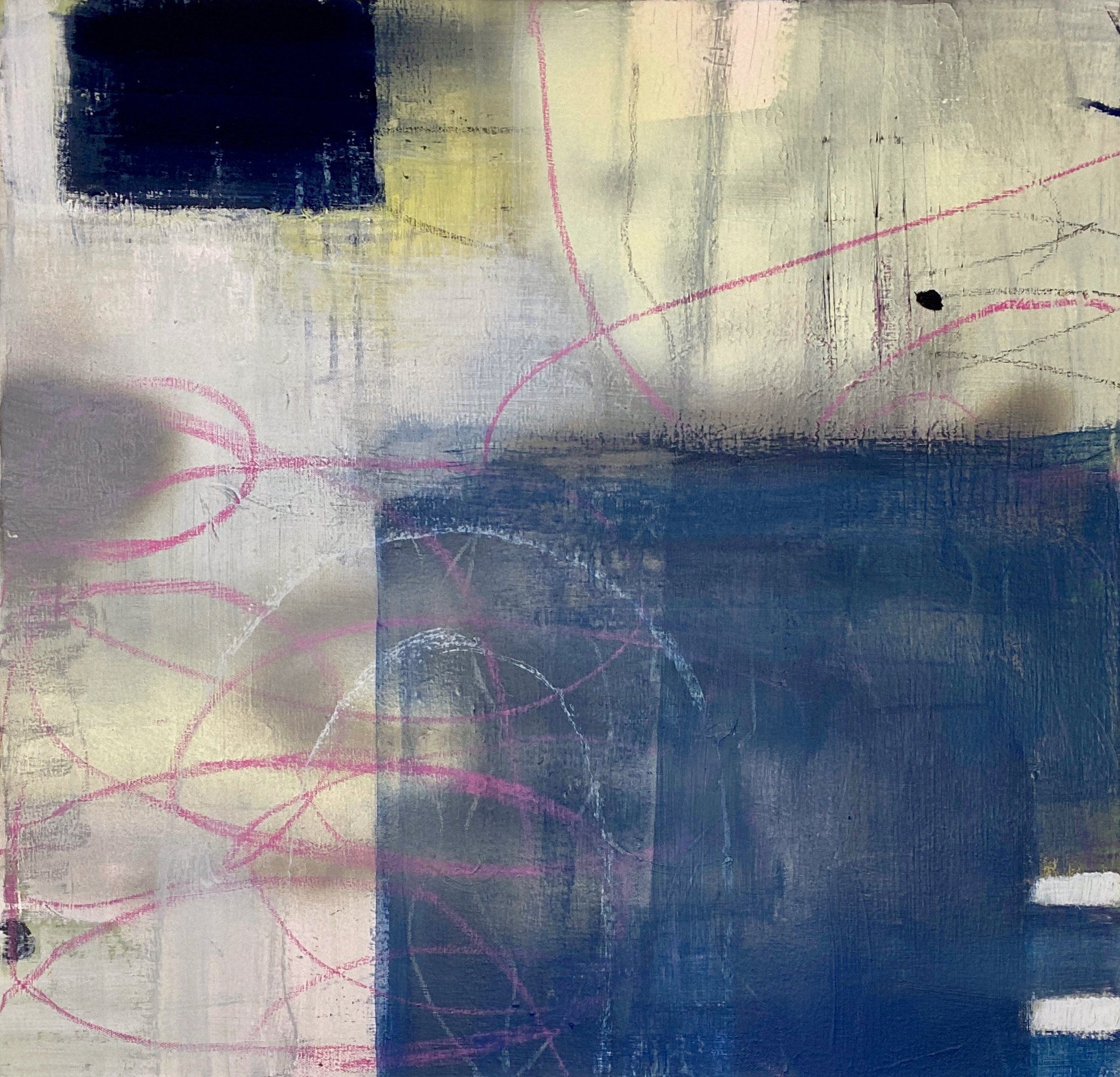 Tunnel Vision 2022 mixed media on canvas 24 x 24inches
