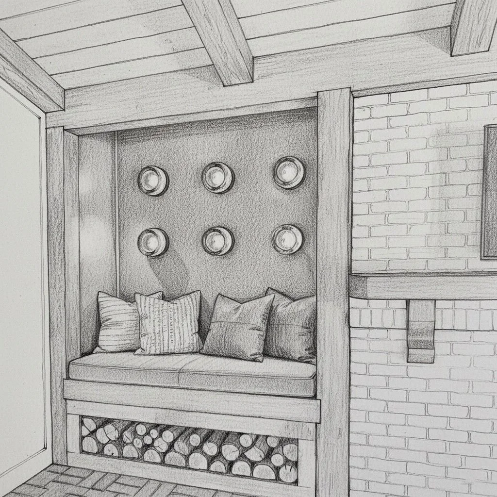 All about creating spaces with personality, and this living room nook is definitely delivering! Perfect for cozy hangout 

How would you use this space?