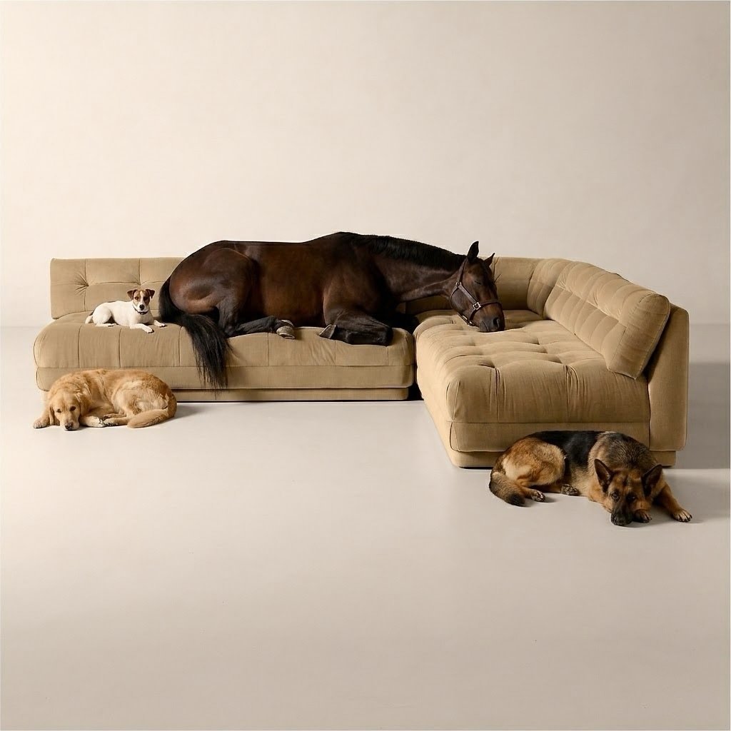 When your client says she&rsquo;s not sure if the fabric choice will withstand her lifestyle and pets&hellip;.. so you create this to convince her! 

#abndzstudio #getcreative #performancefabric