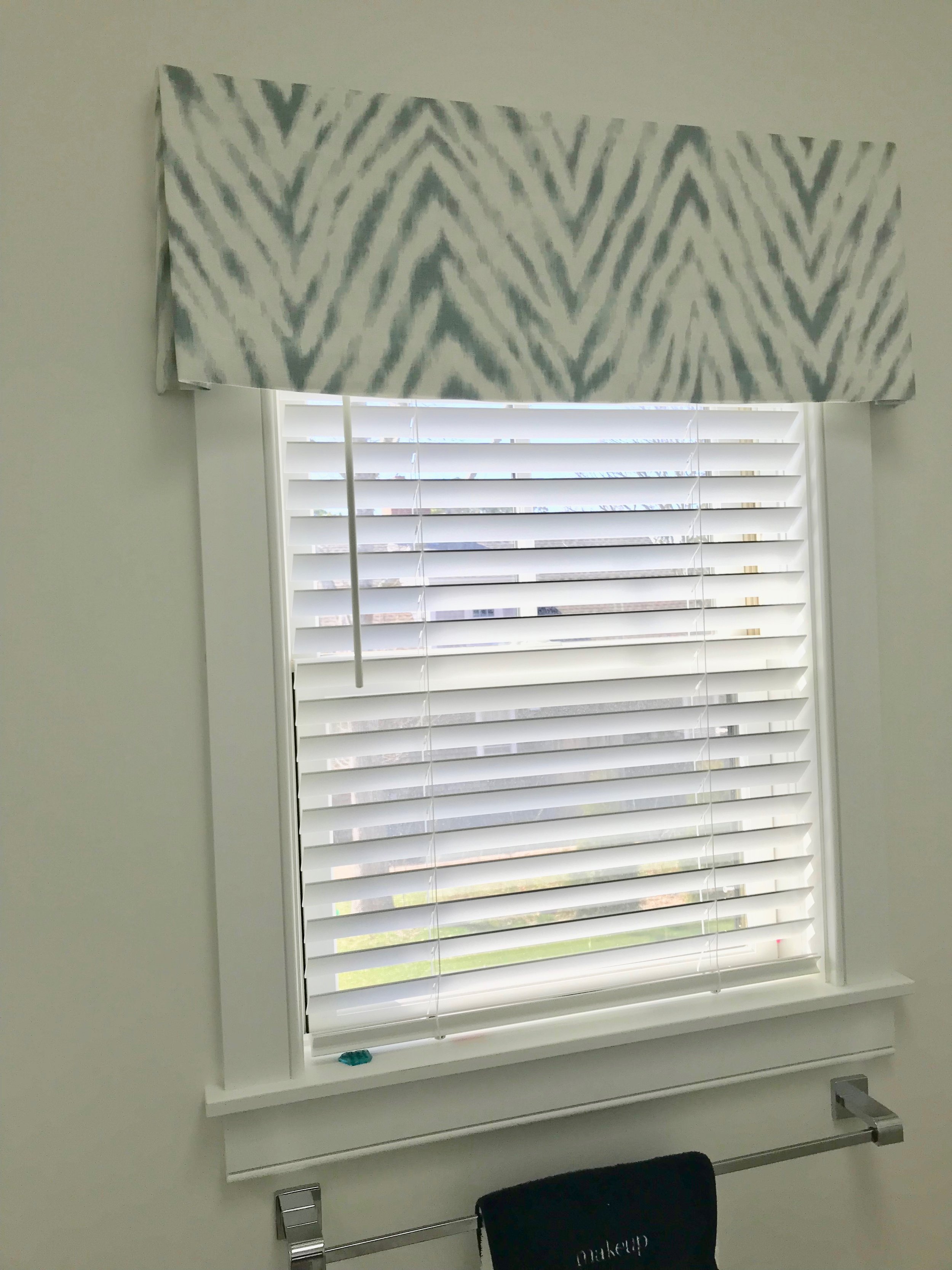 Straight Valance, Cape Cod Interior Design, Custom Window Treatments, Coastal Design