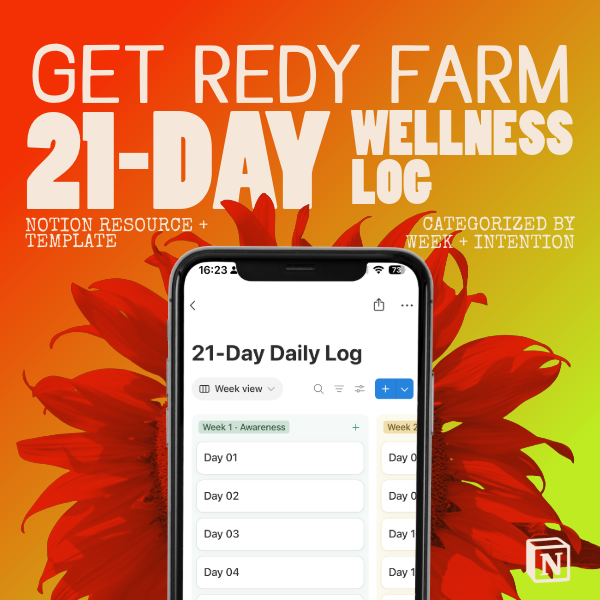 21 Day Wellness Log