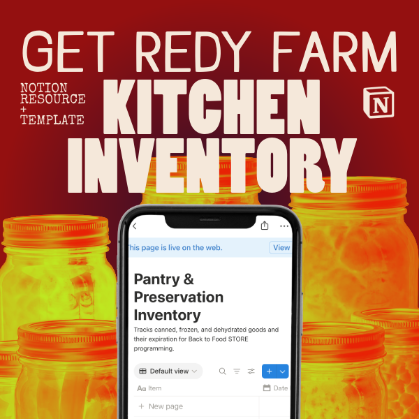 Pantry & Preservation Inventory