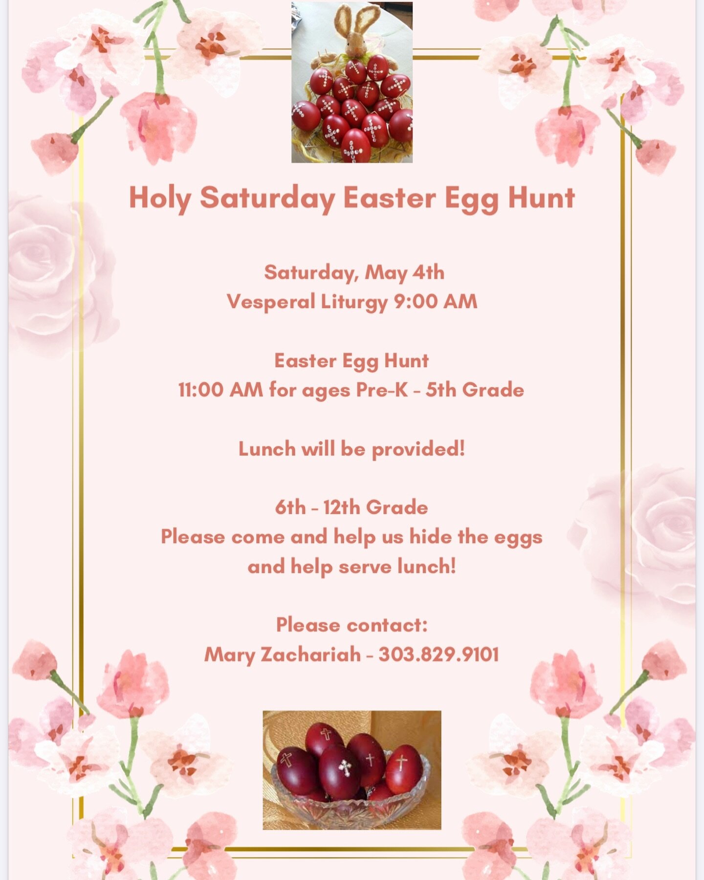 Holy Saturday Easter Egg Hunt 🐰☦️