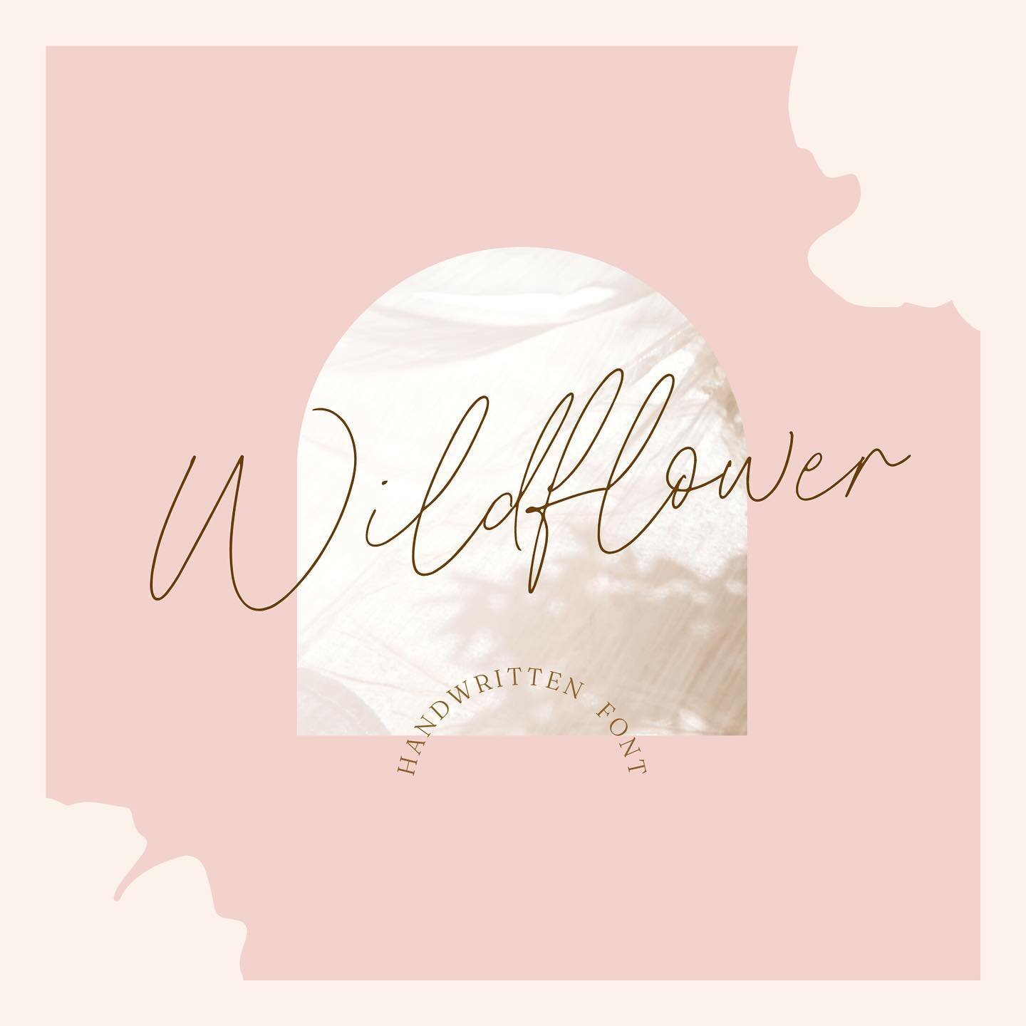 Wildflower script font by Blog Pixie ✨ For all those little handwritten notes and quotes 🤍