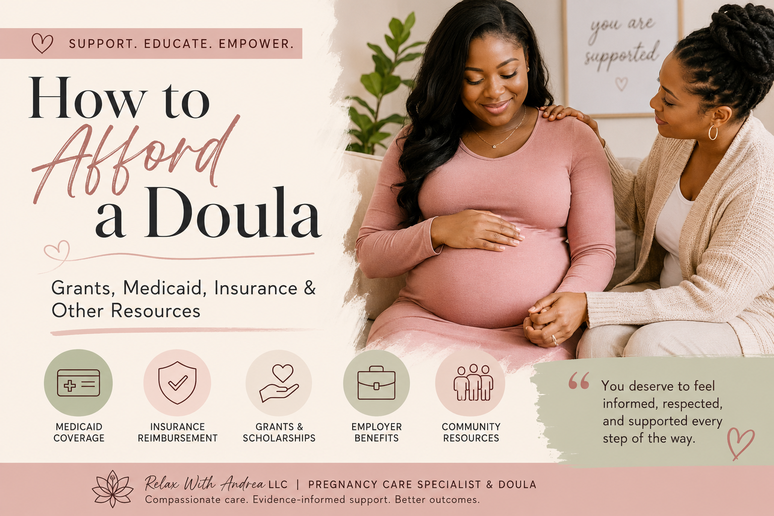 How to Afford a Doula: Grants, Medicaid, Insurance & Other Resources

By Andrea Stewart Witherspoon, Pregnancy Care Specialist