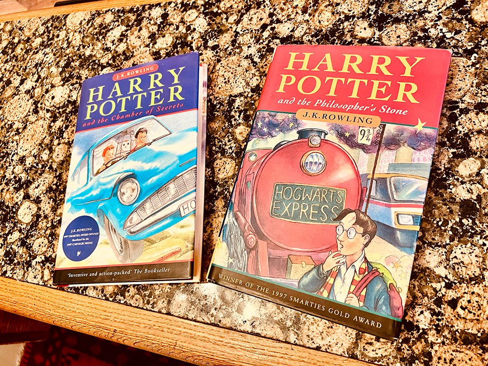 Signed Harry Potter books