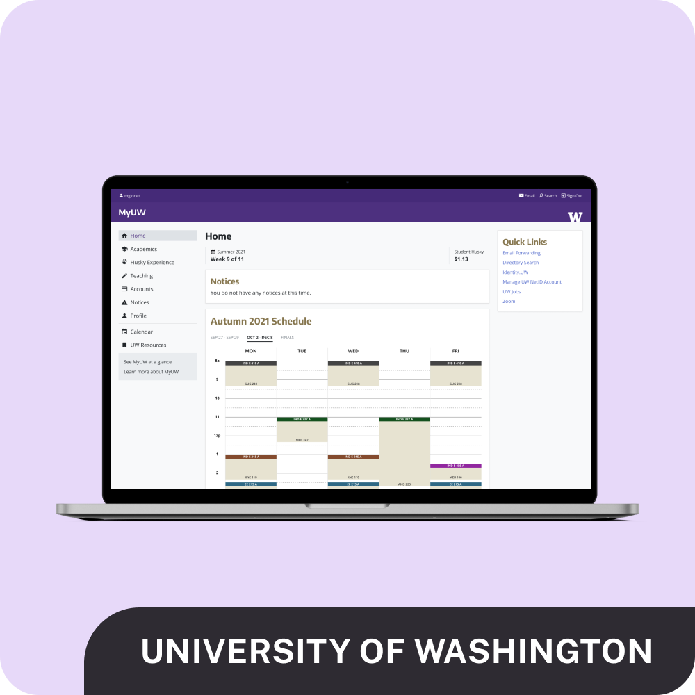 MyUW Campus Tool