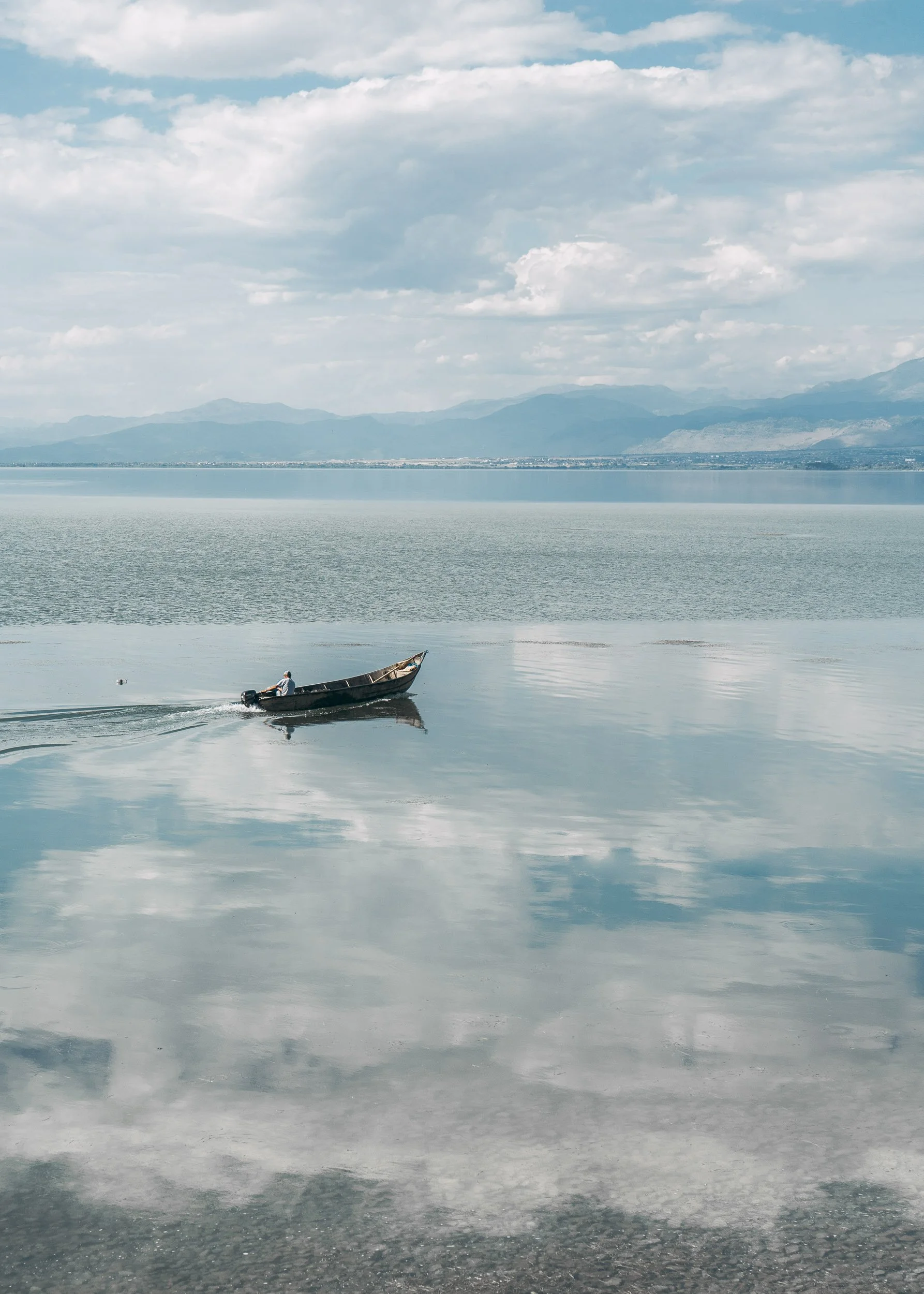 Local fisherman, Lake Shkodër, Albania