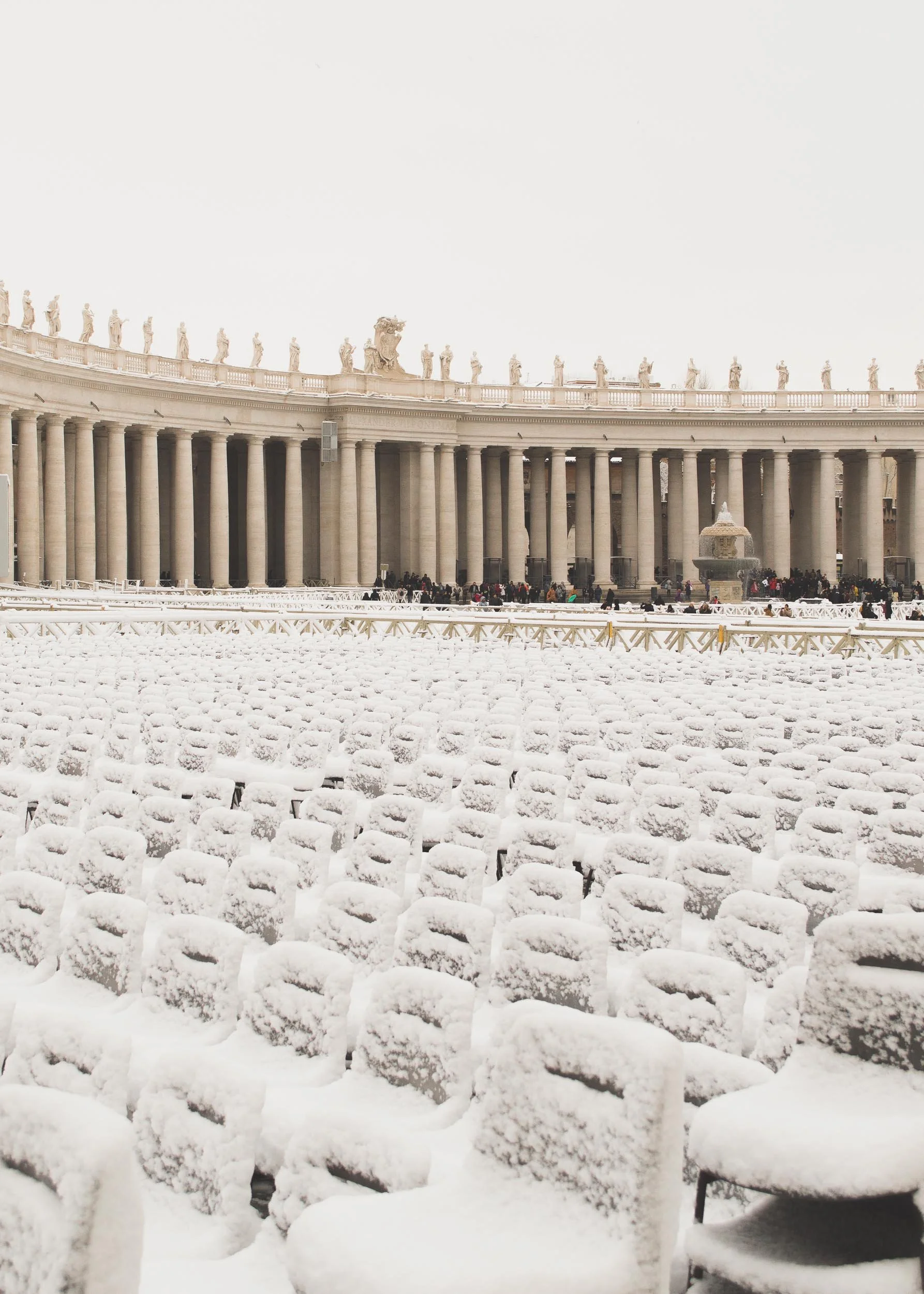 Snowed in, Vatican City, Italy
