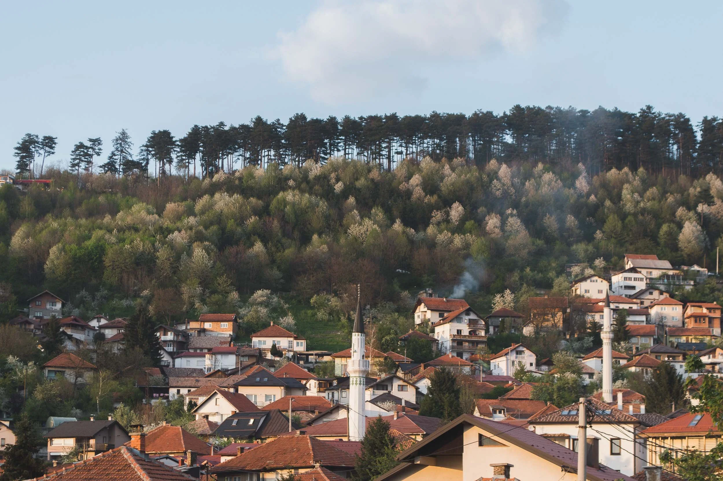 Overlooking the rooftops of North Sarajevo