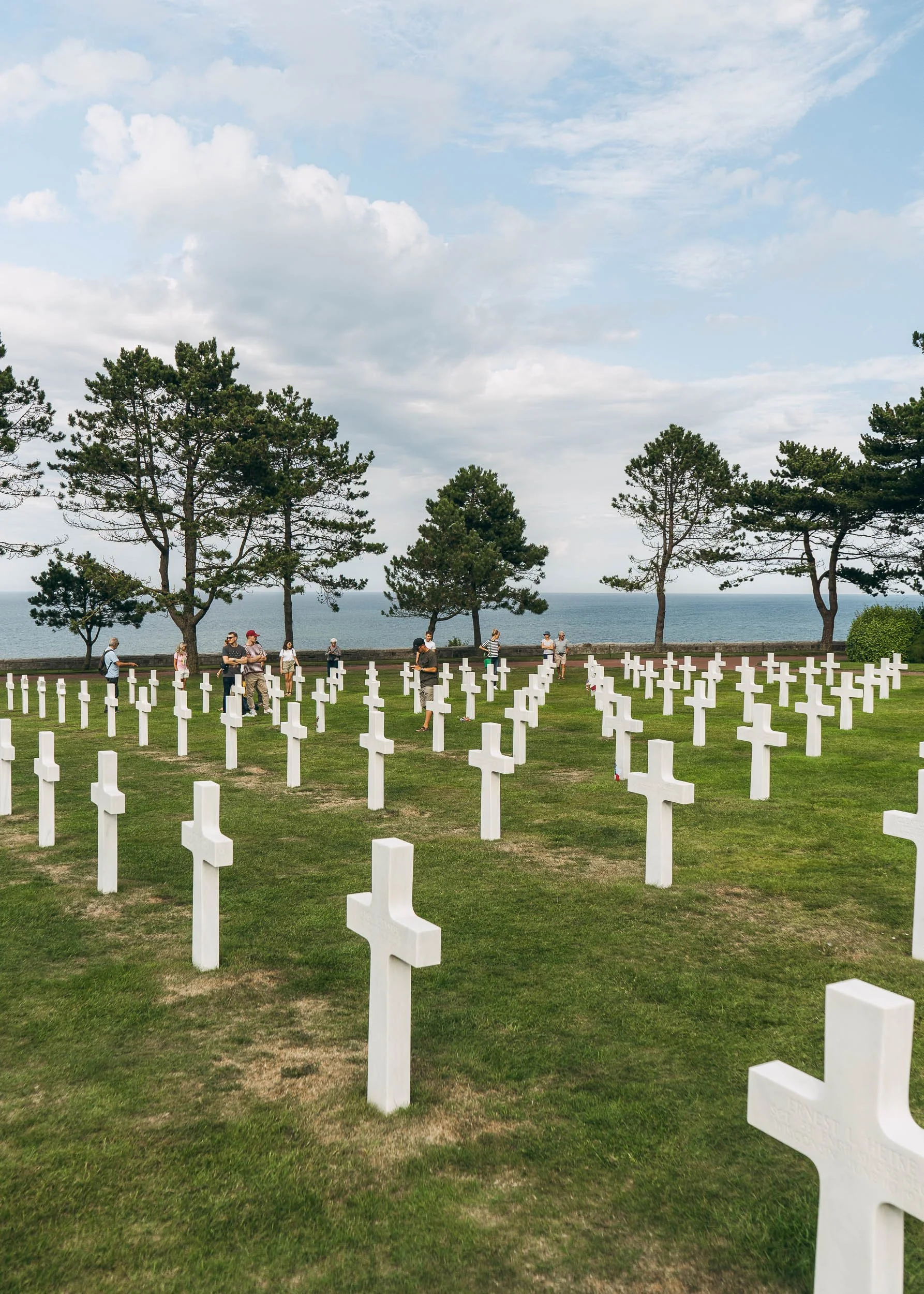 American WWII cemetery at Omaha Beach, Normandy, France