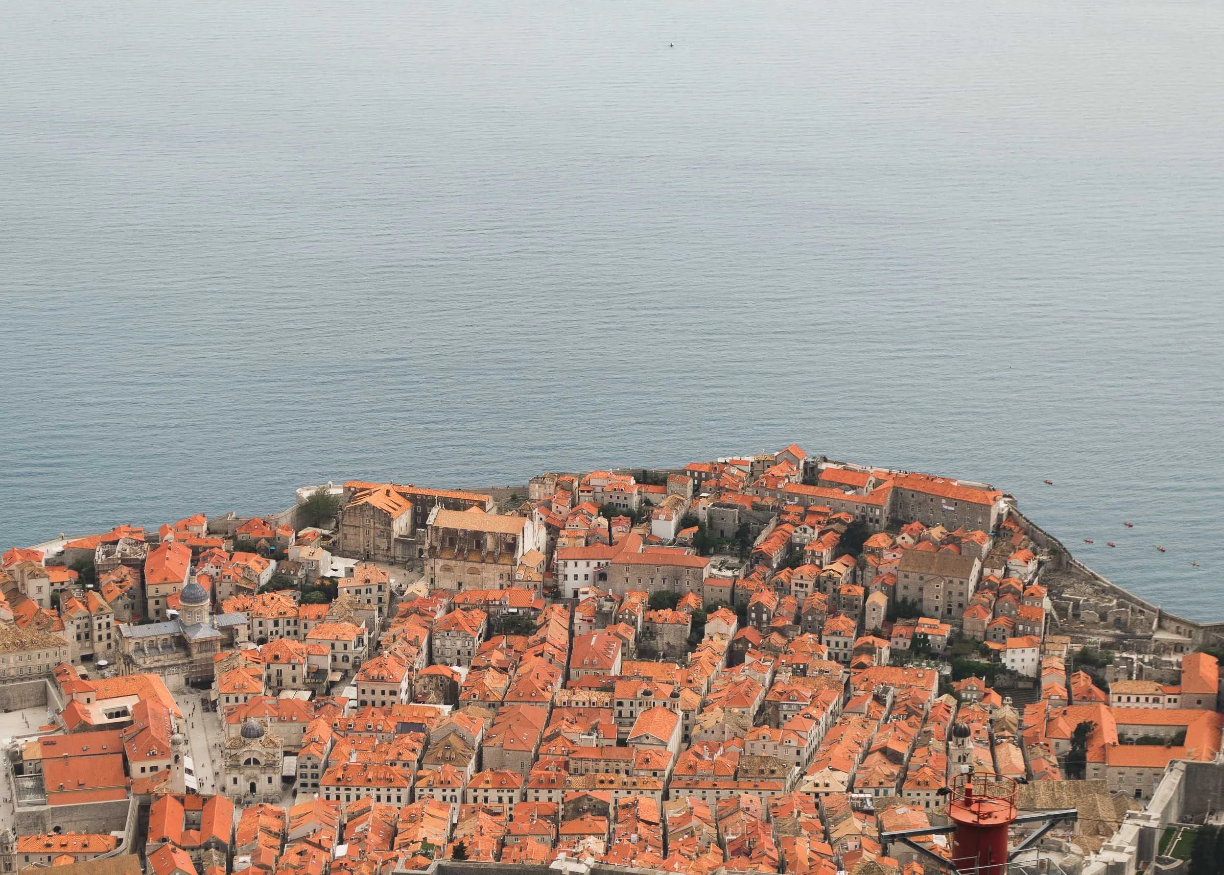 Bird's-eye view of the Old Town, Dubrovnik, Croatia