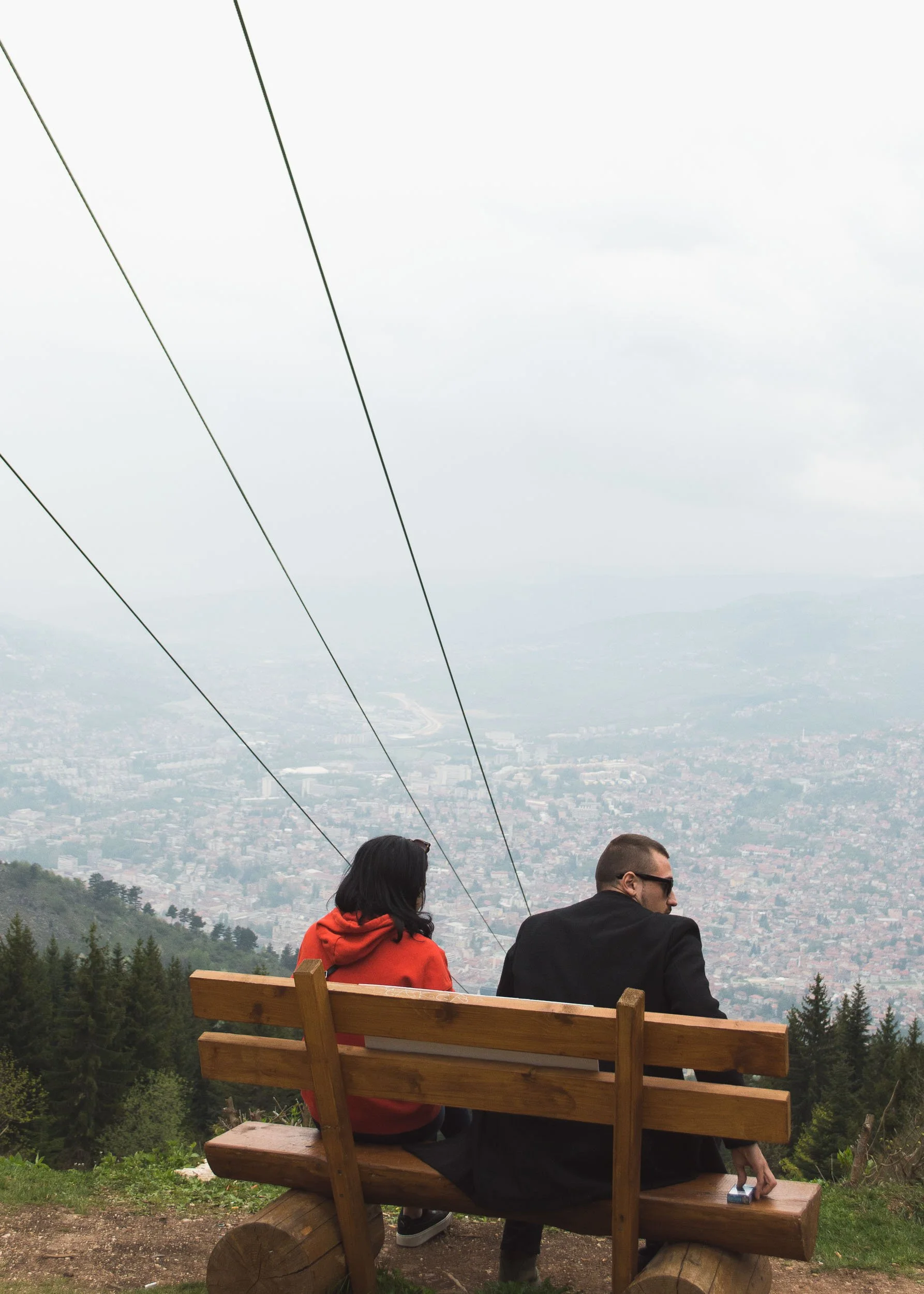 The view from Mount Trebević