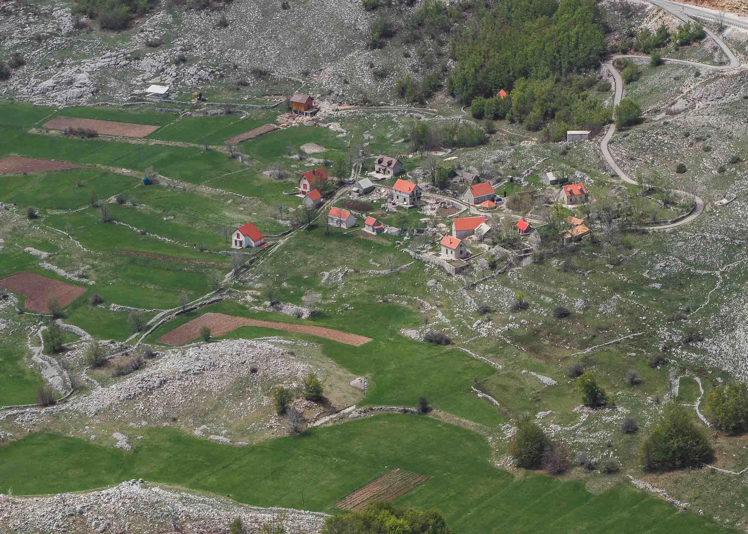 Njeguši - a historic village on the slopes of Mount Lovćen, Montenegro