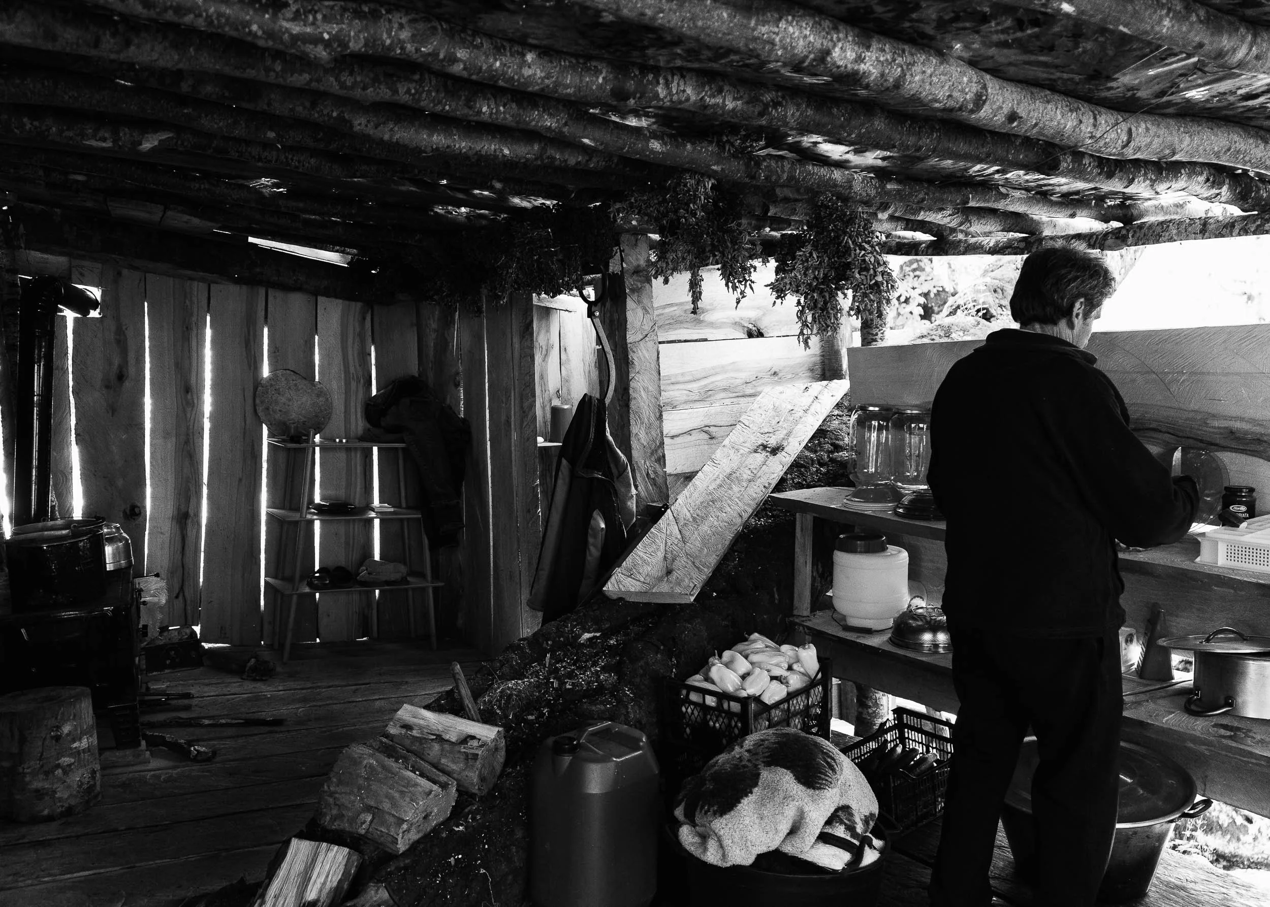 Simoni's mountain house - all built by hand, Albania