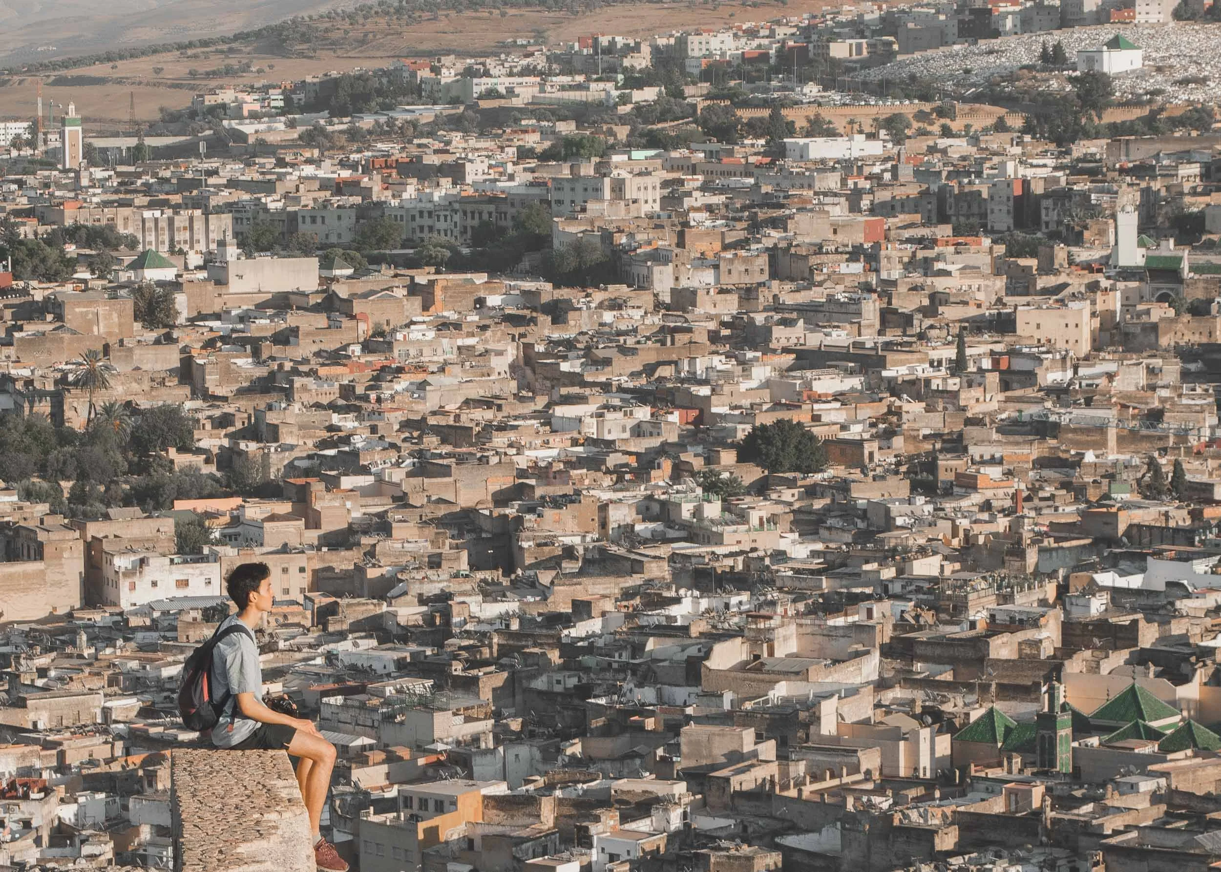 Overlooking the medina, Fes, Morocco