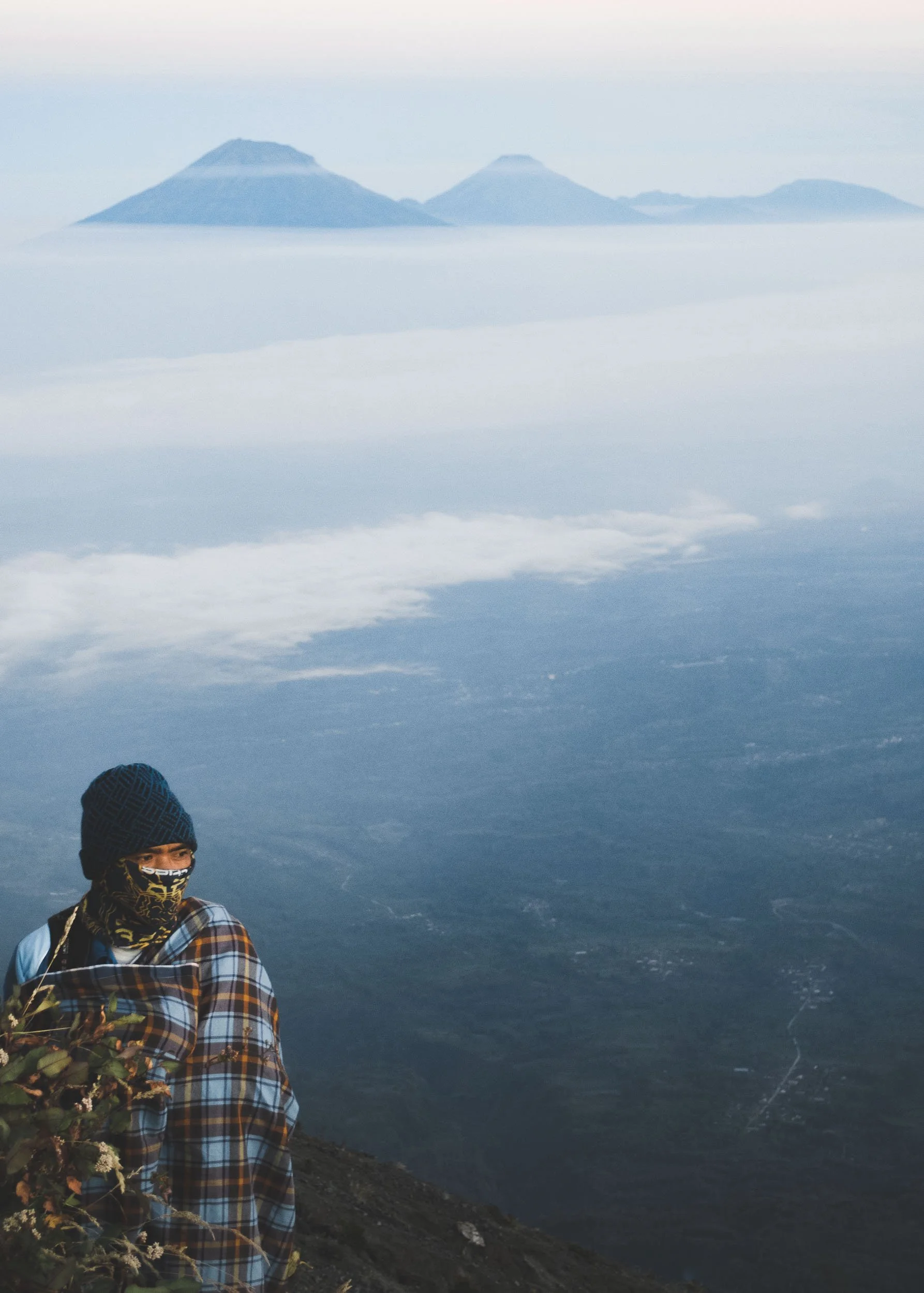 From the summit of Indonesia's most active volcano, Mount Merapi, Indonesia