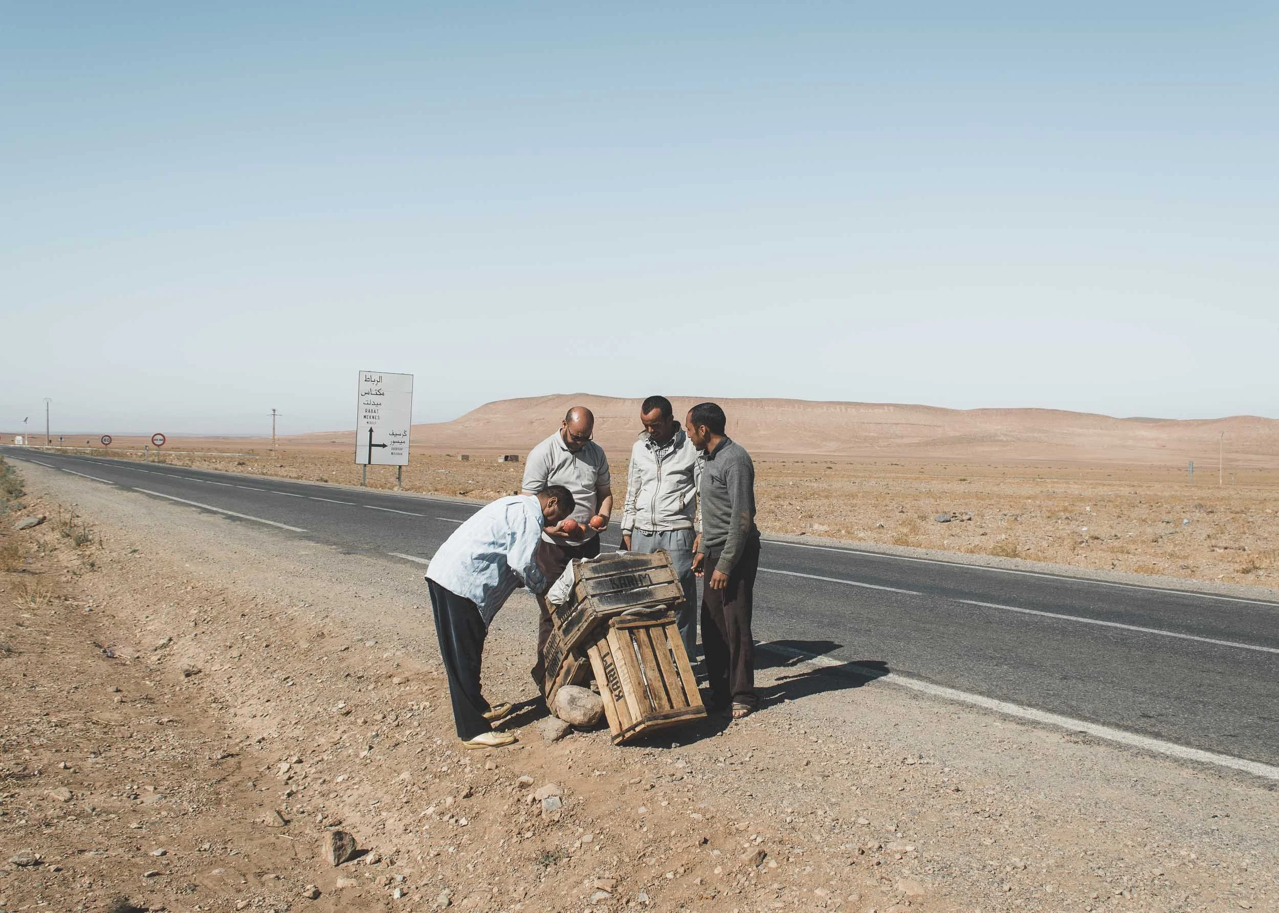 Pitstop, Atlas Mountains, Morocco