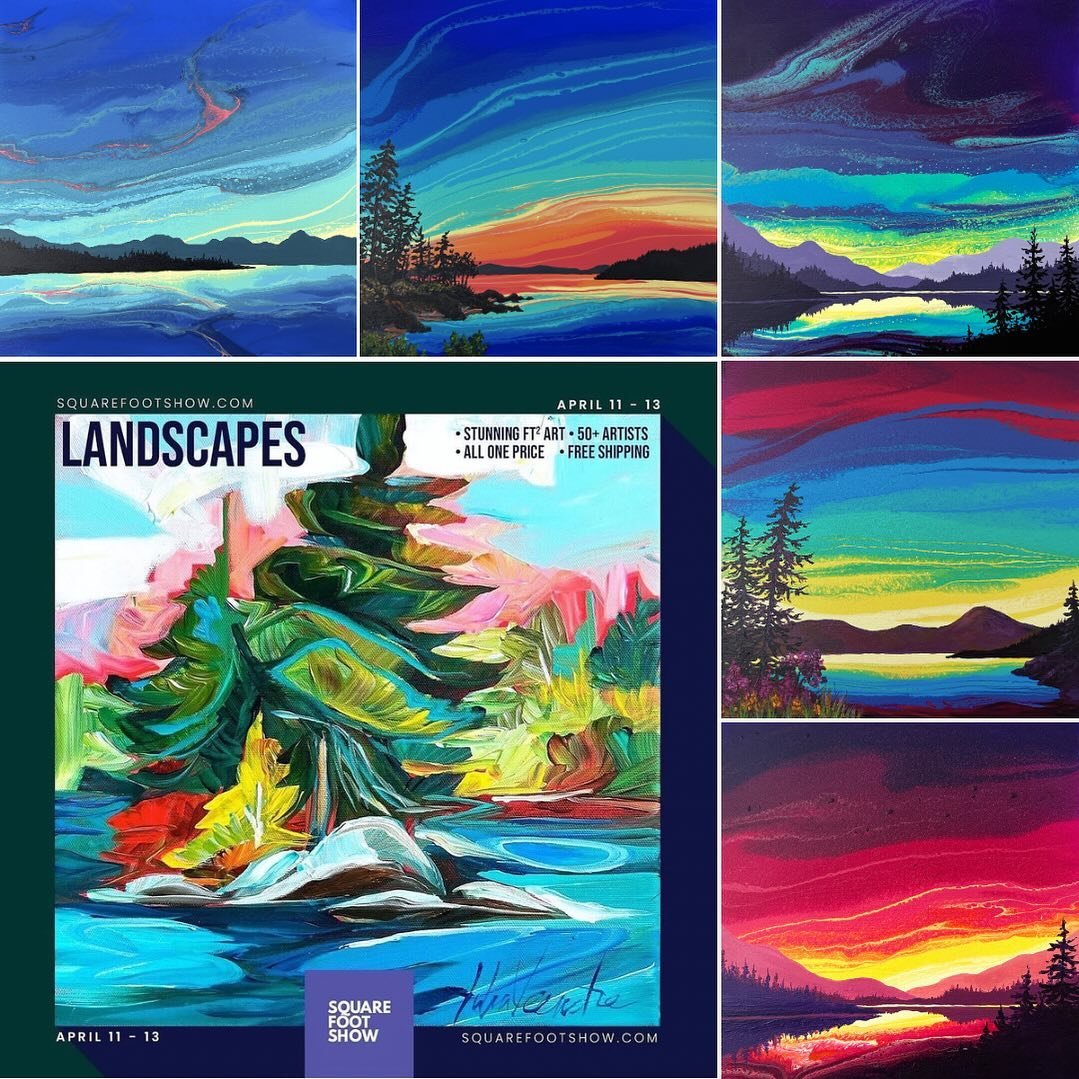 The show opens TODAY!!! The Landscapes @squarefootshow opens at 5:00pm Pacific/8:00pm ET. For those that haven&rsquo;t heard of the show before, this show tends to be fast and furious with much selling right away. You have to move quickly if there&rs