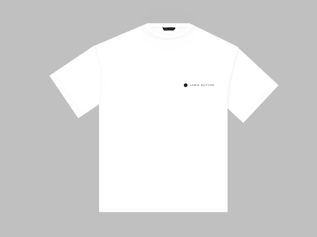 White Men's T-shirt | Oversized Top Shoulder Tee