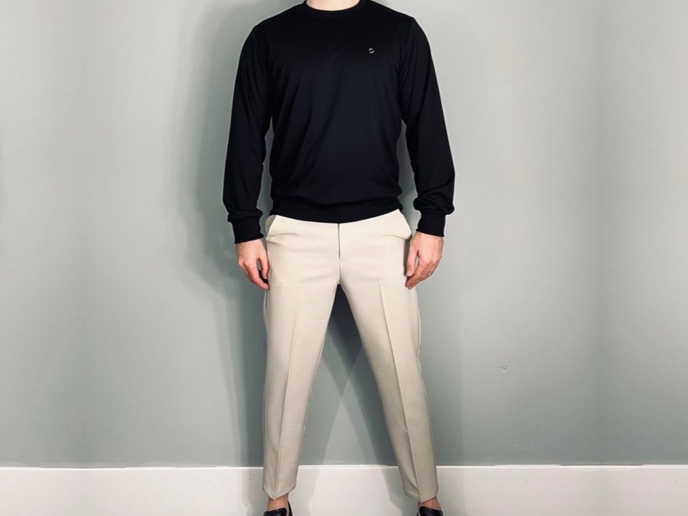 Jamie Button Men's summer Trousers (Sand)