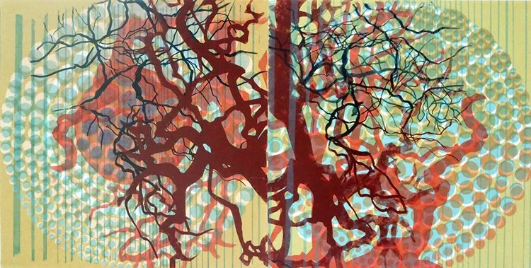 Conjoining 5, 8"x16", silkscreen