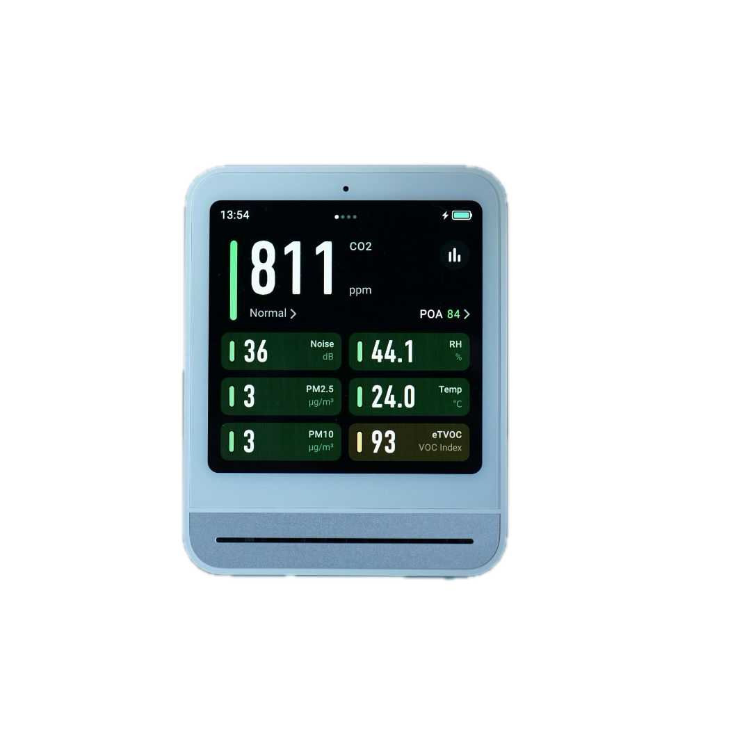 Simple indoor air quality monitor — an easy way to track pollutants and improve your home’s environment.