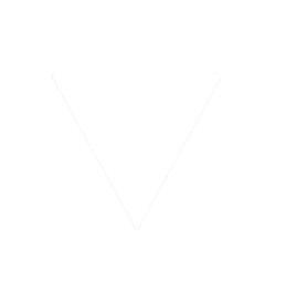 A white downward-pointing triangle on a black background.