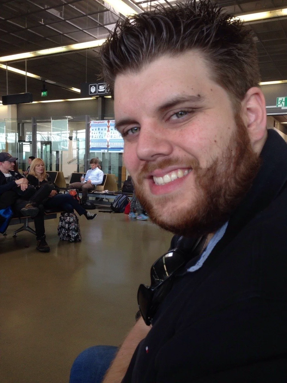 Am Flughafen nach Schottland