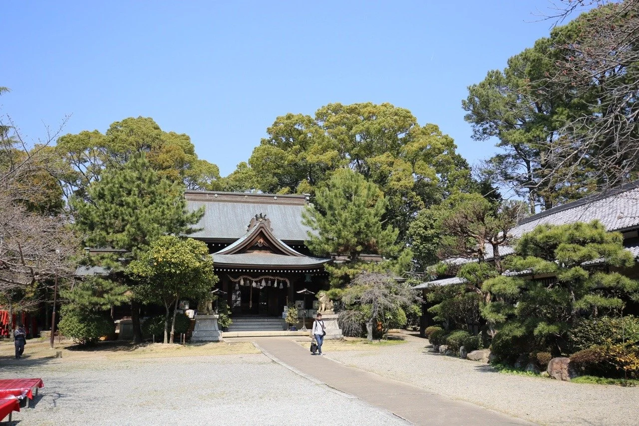 Schöner Schrein in Himeji