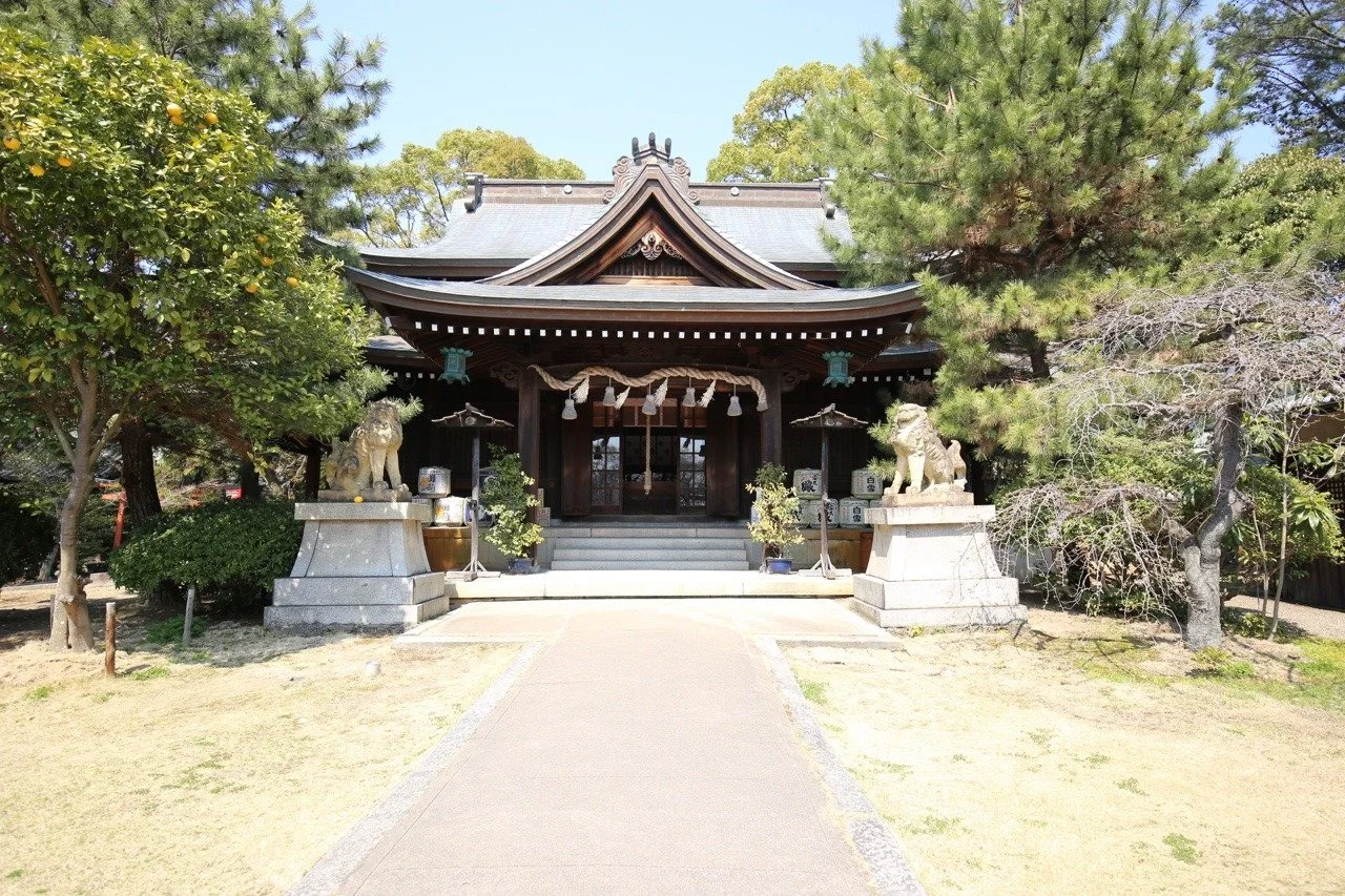 Schöner Schrein in Himeji