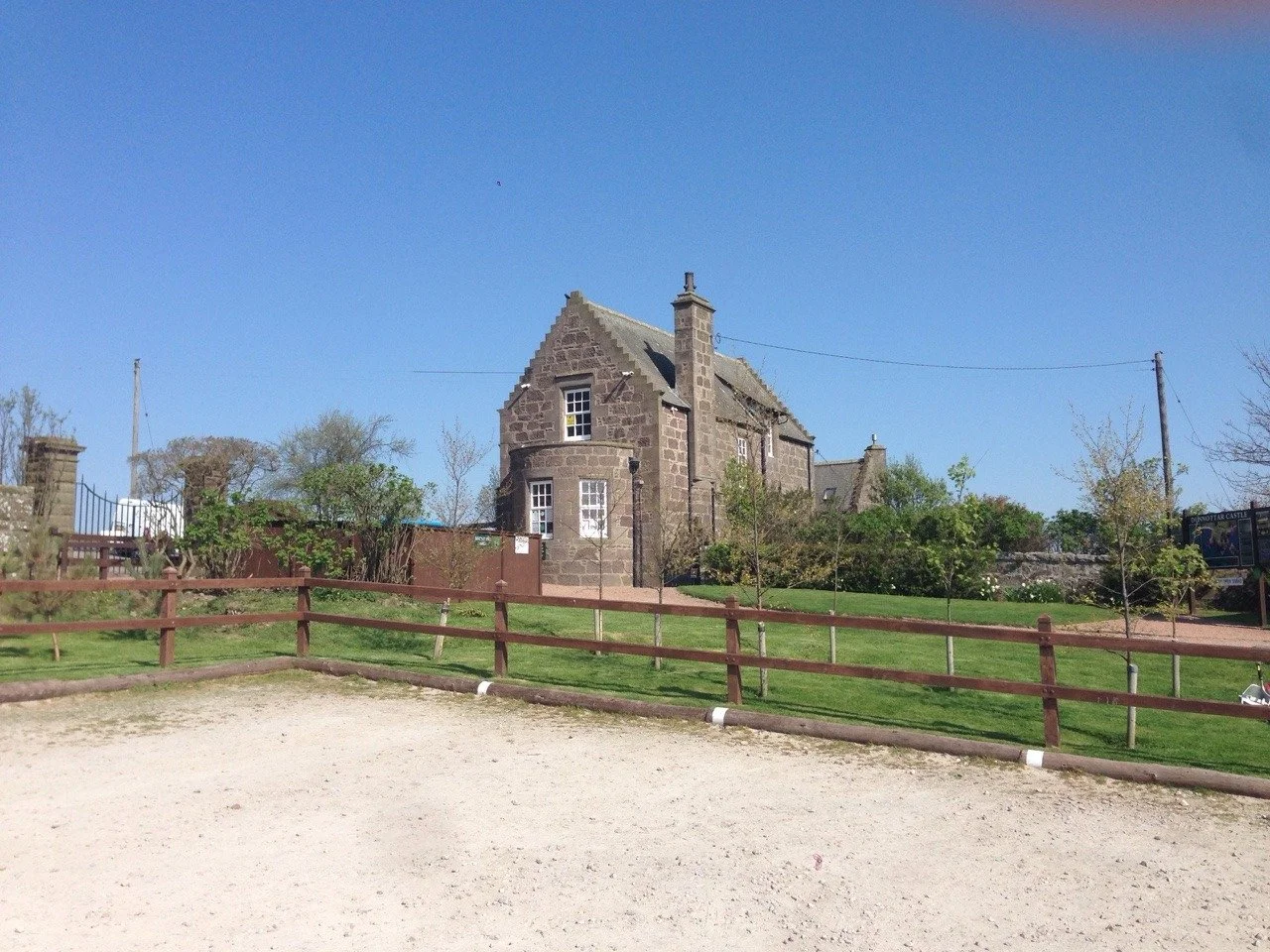 Haus beim Dunnottar Castle